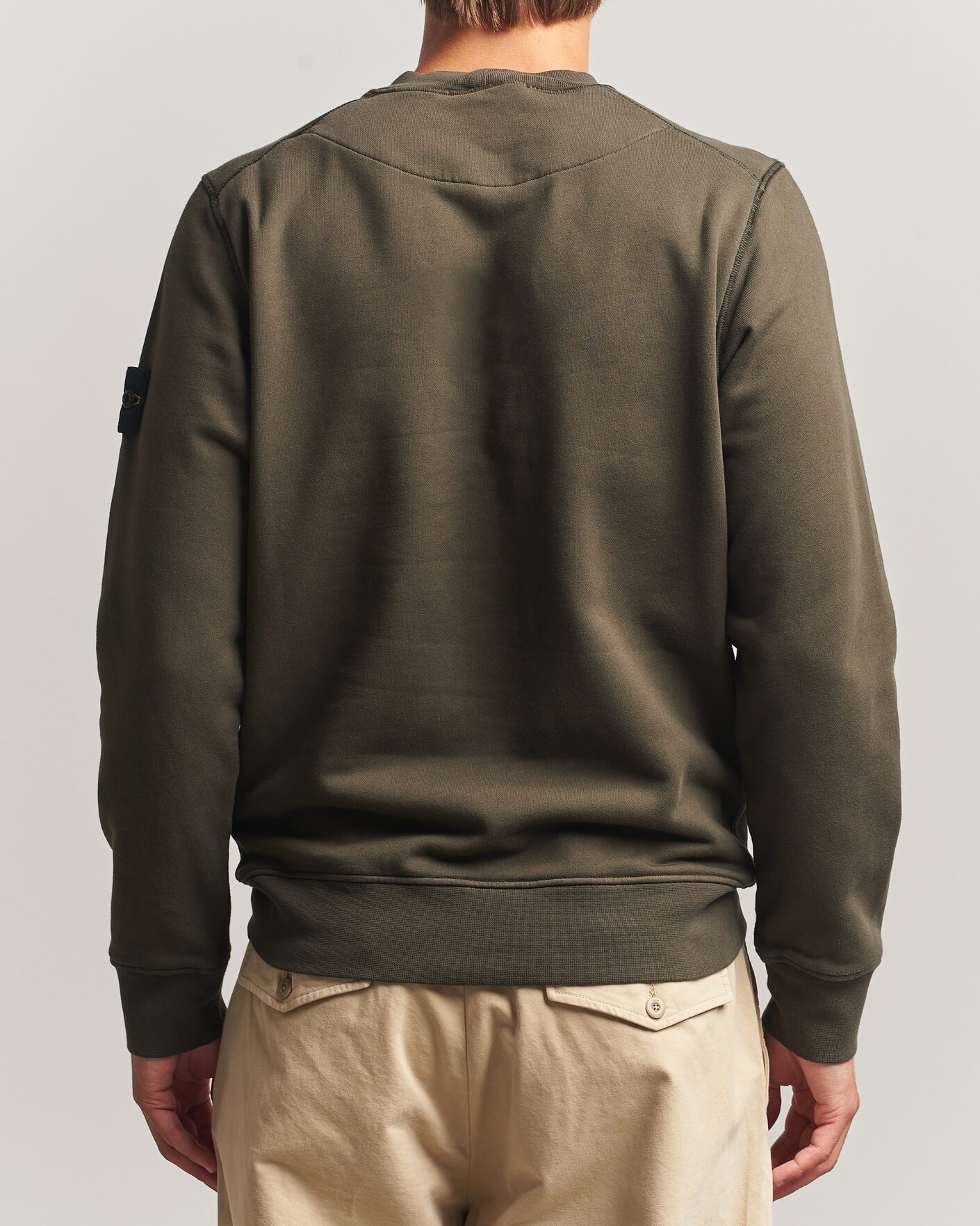 Mies | Puserot | Stone Island | Garment Dyed Fleece Sweatshirt Coal Grey