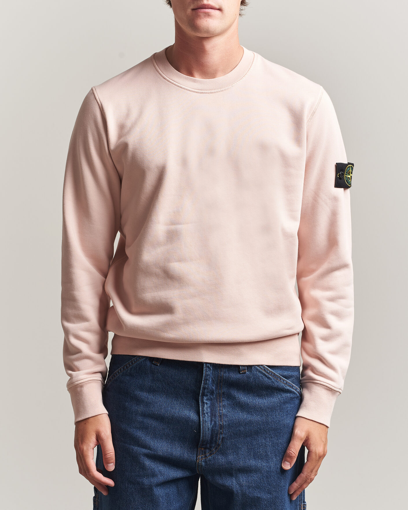 Mies | Puserot | Stone Island | Garment Dyed Fleece Sweatshirt Antique Rose