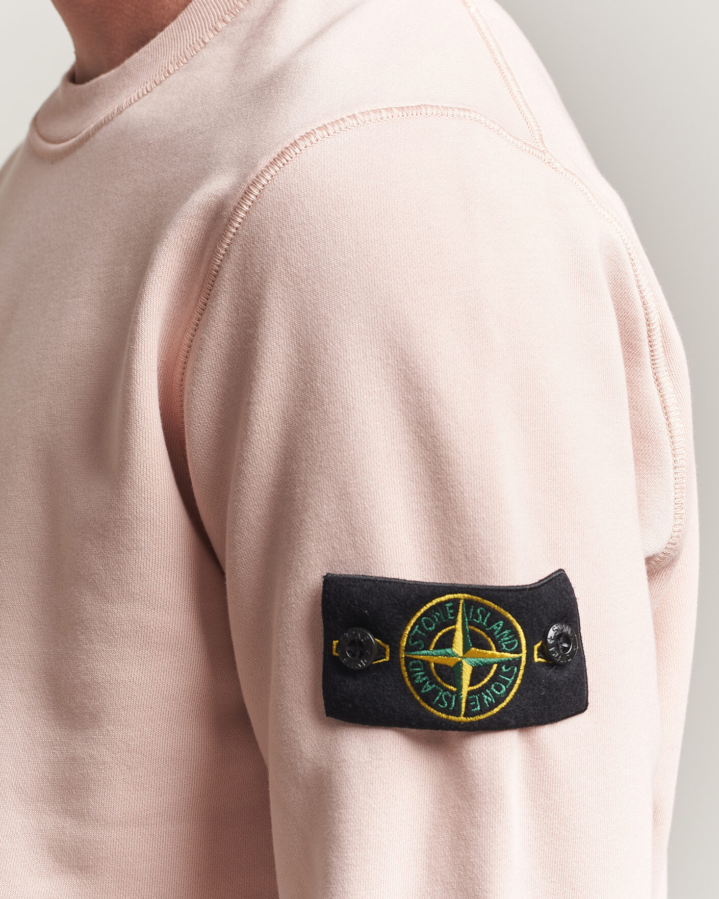 Mies | Puserot | Stone Island | Garment Dyed Fleece Sweatshirt Antique Rose