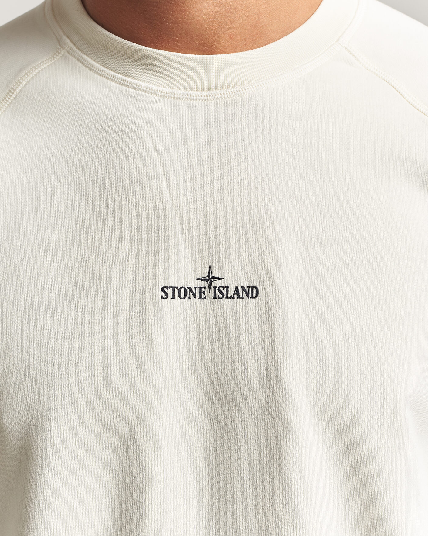 Mies | Puserot | Stone Island | Garment Dyed Fleece Desert Print Sweatshirt Ivory