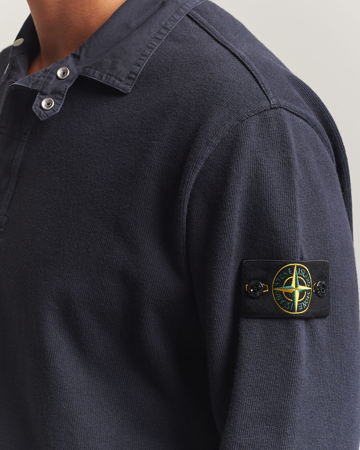 Mies | Puserot | Stone Island | Heavy Cotton Jersey Polo Blue Navy