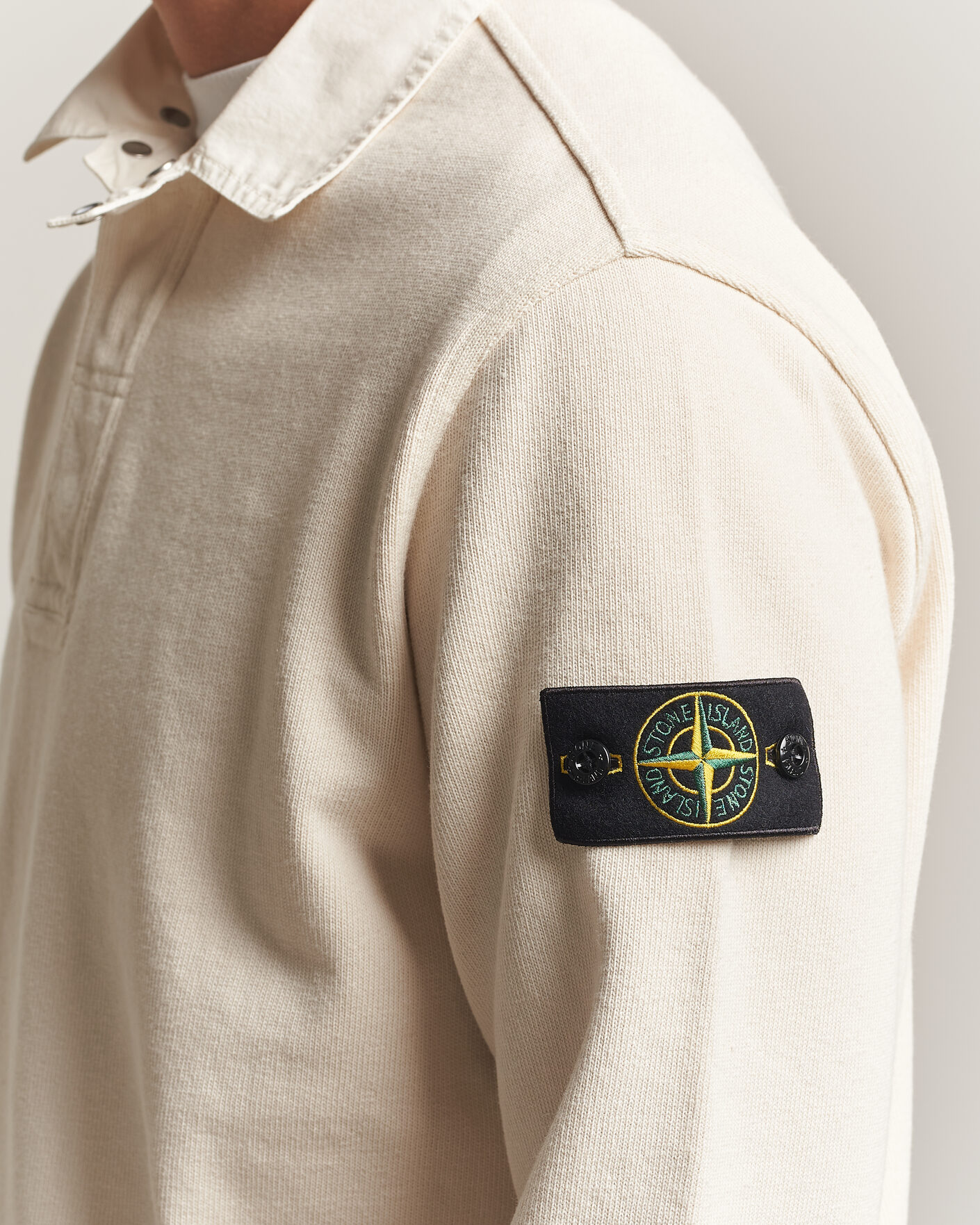 Mies | Puserot | Stone Island | Heavy Cotton Jersey Polo Ivory