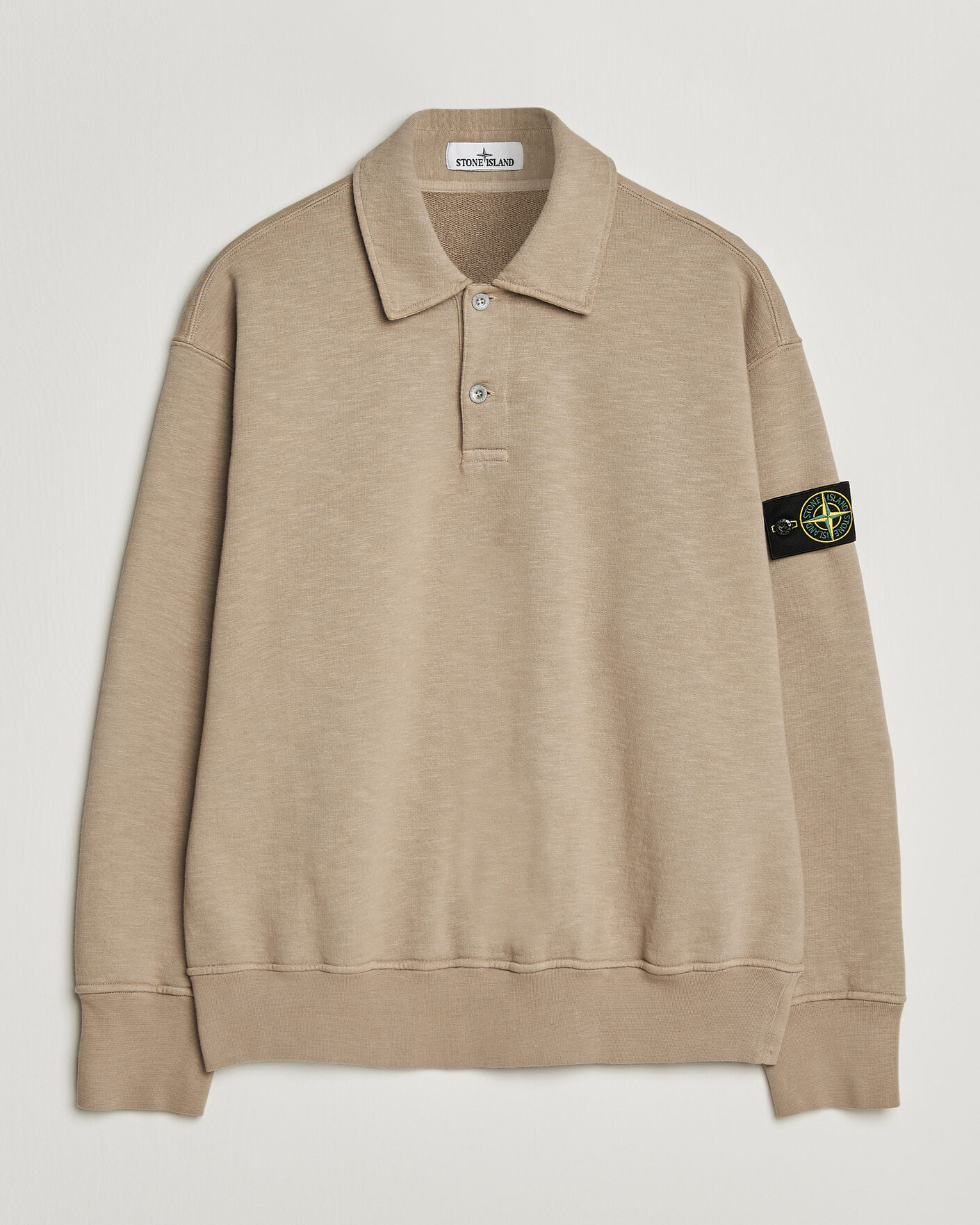Mies | Puserot | Stone Island | Tubular Cotton Fleece Polo Biscuit