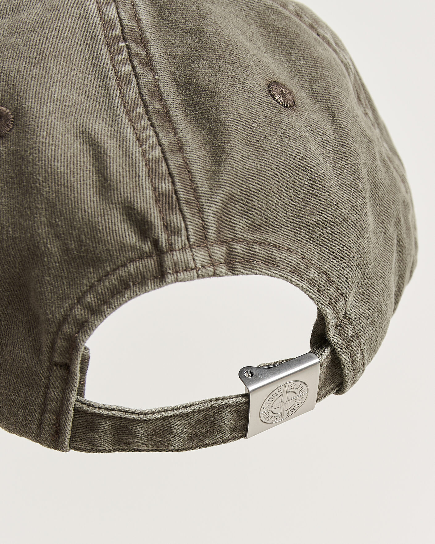 Mies | Päähineet | Stone Island | Brushed Cotton Gabardine Cap Military Green