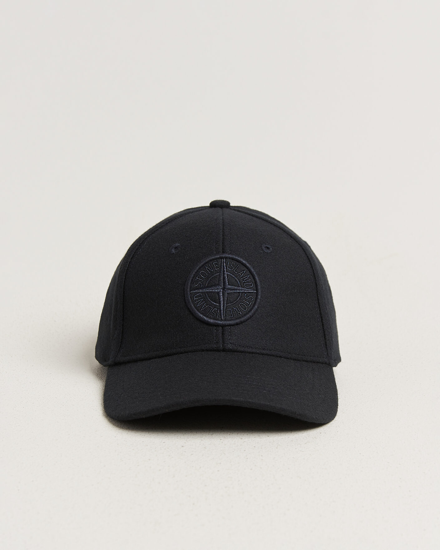 Mies | Päähineet | Stone Island | Wool/Nylon Flannel Cap Navy Blue