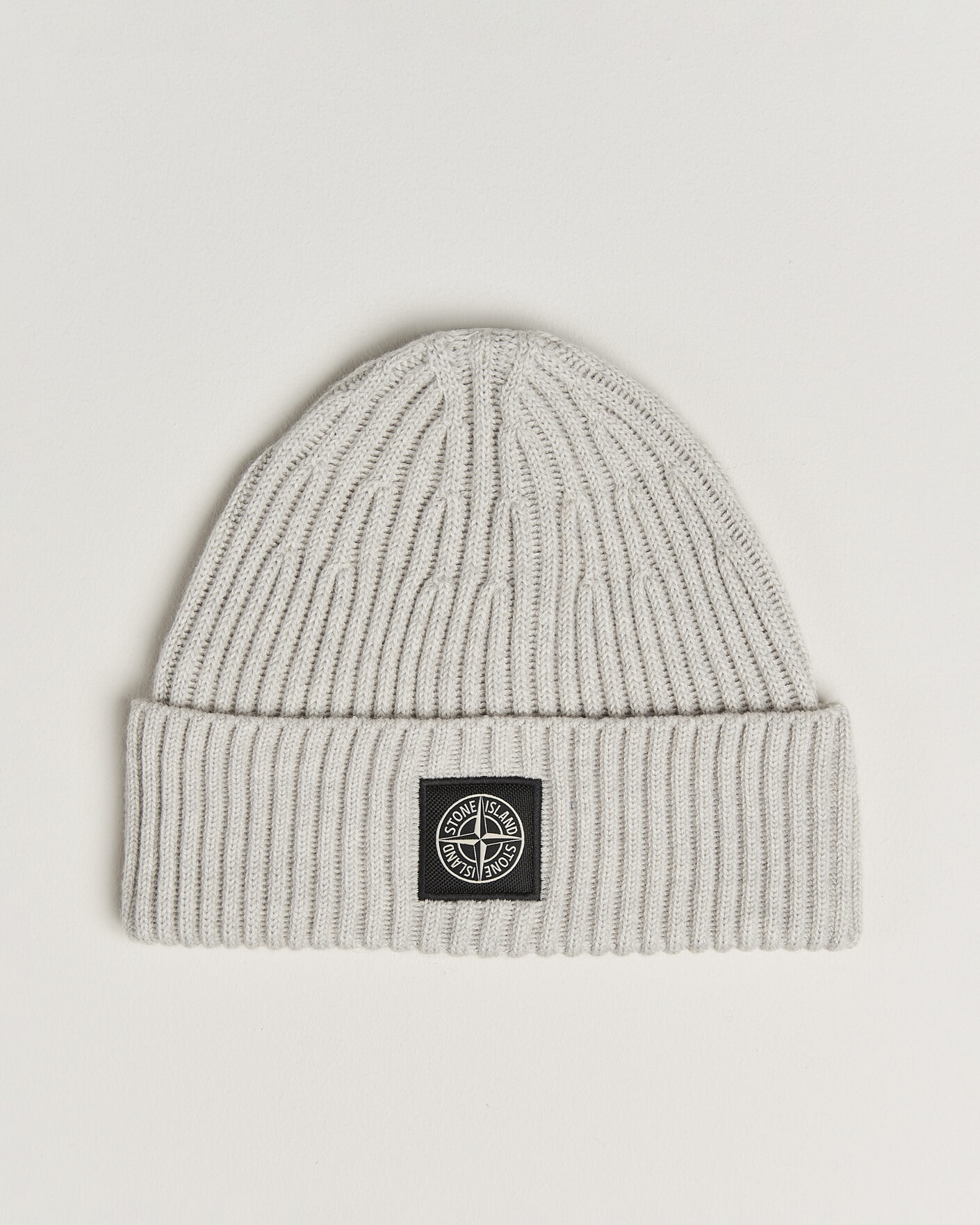 Mies | Pipot | Stone Island | Full Rib Wool Hat Sand Melange