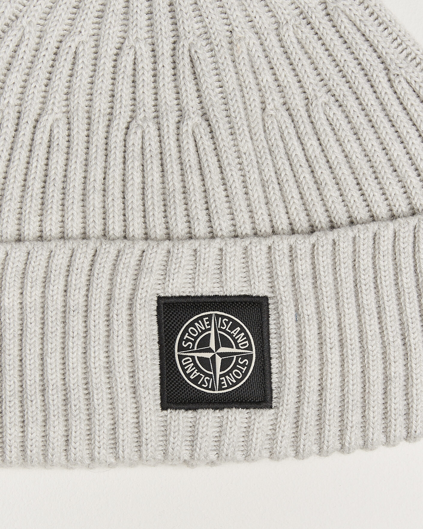 Mies | Pipot | Stone Island | Full Rib Wool Hat Sand Melange