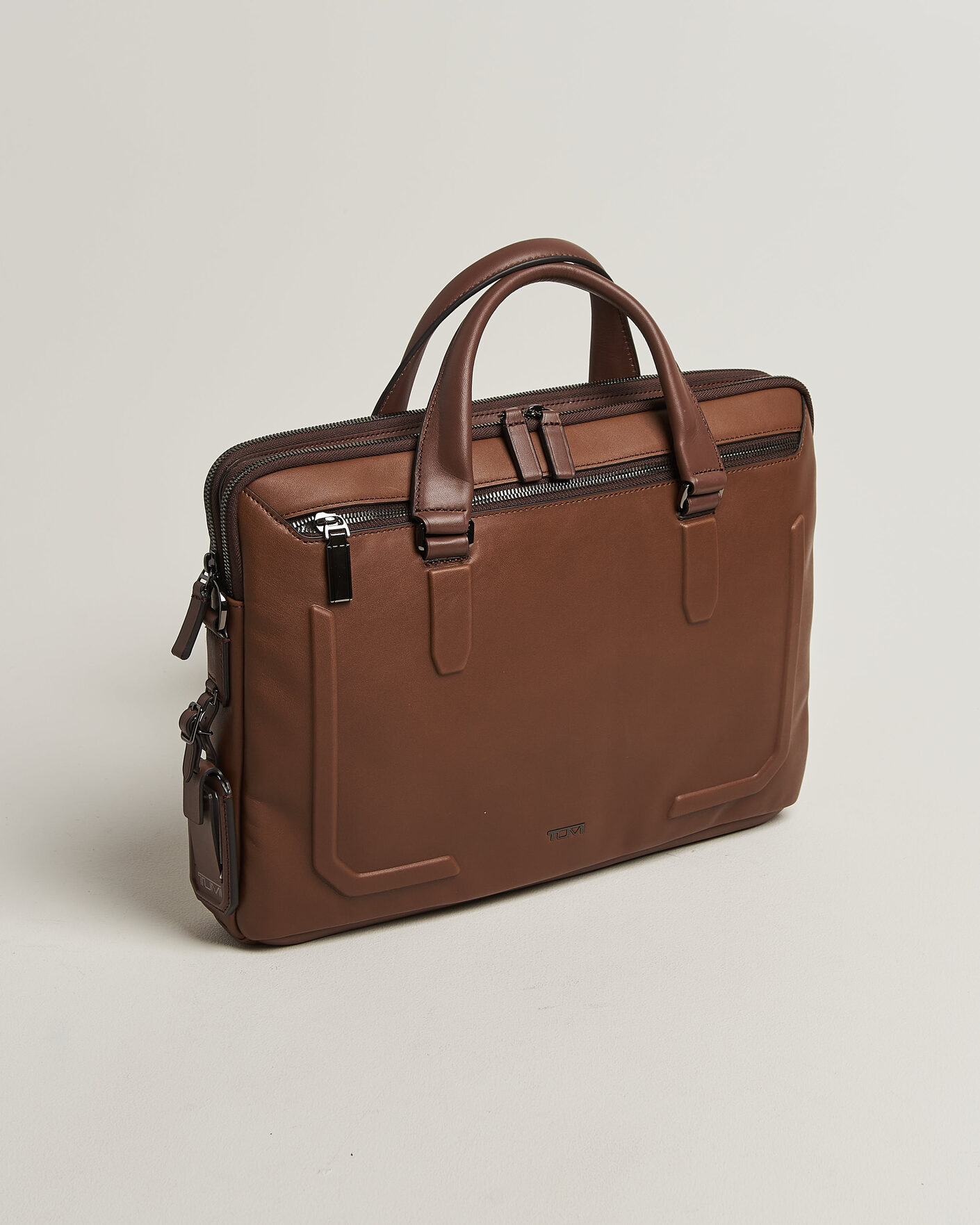 Mies | Laukut | TUMI | Harrison Sycamore Slim Leather Brief Cognac Bombe