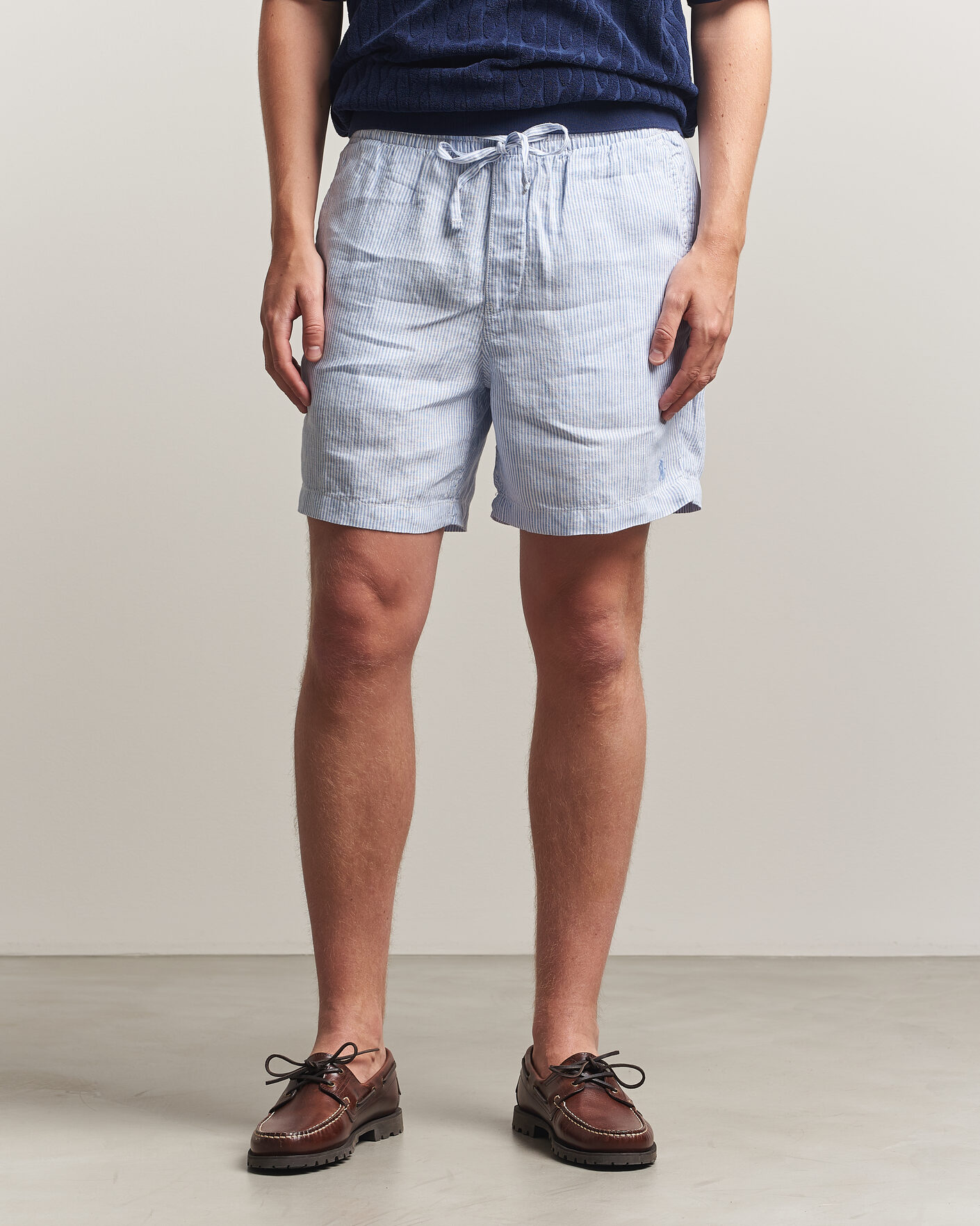 Mies | Shortsit | Polo Ralph Lauren | Woven Linen Shorts Blue/White