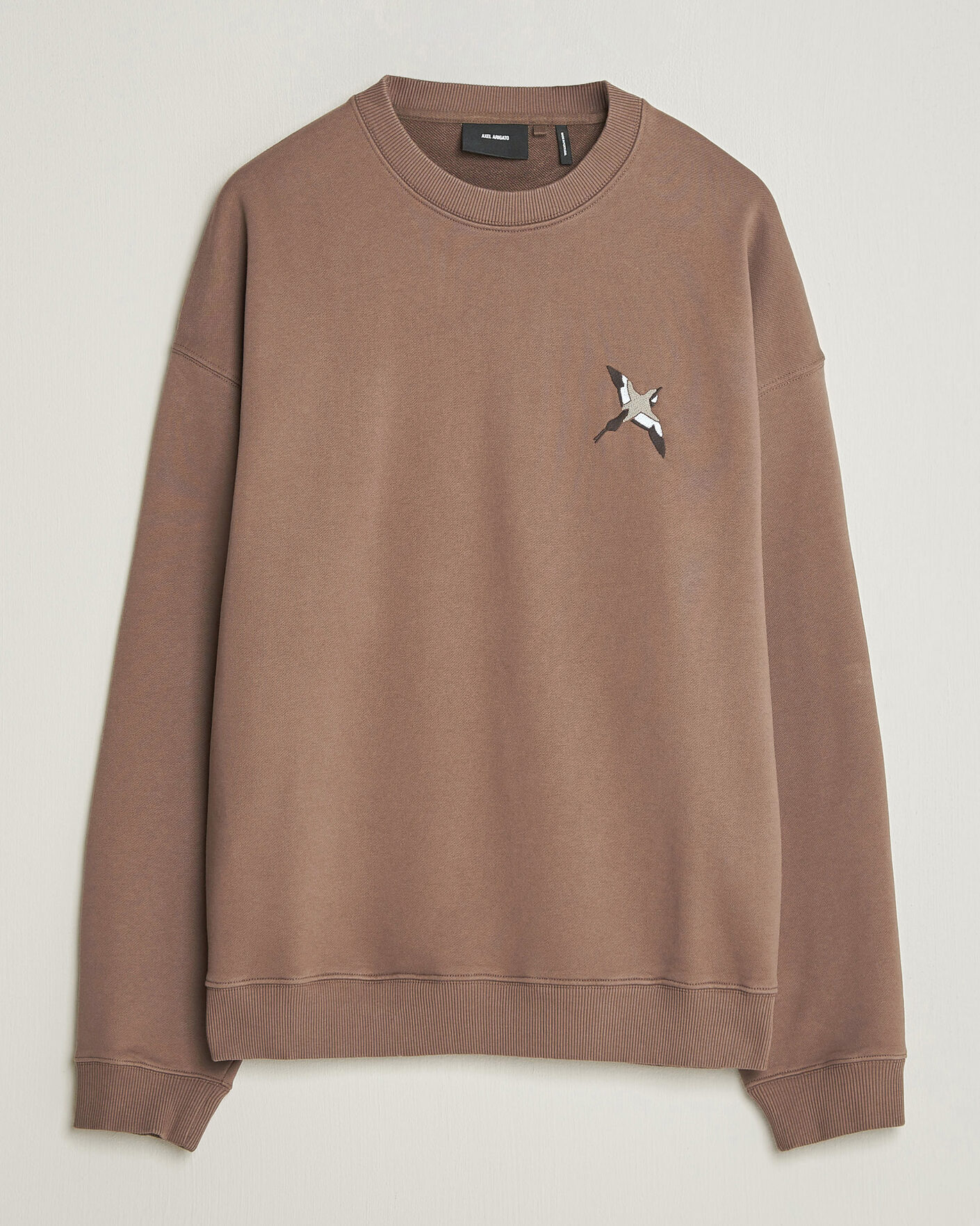 Mies | Puserot | Axel Arigato | Micro Bee Bird Sweatshirt Coffee Brown
