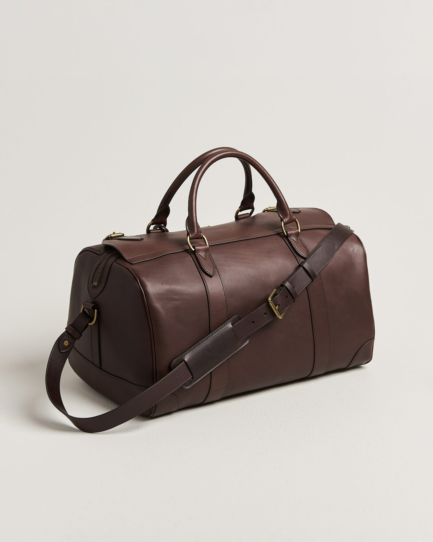 Mies | Laukut | Polo Ralph Lauren | Leather Duffle Bag Burnished Brown
