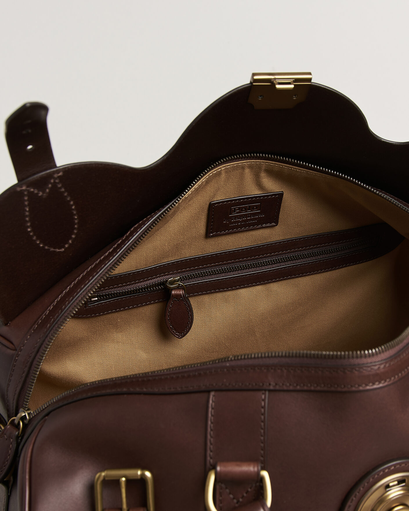 Mies | Laukut | Polo Ralph Lauren | Leather Duffle Bag Burnished Brown