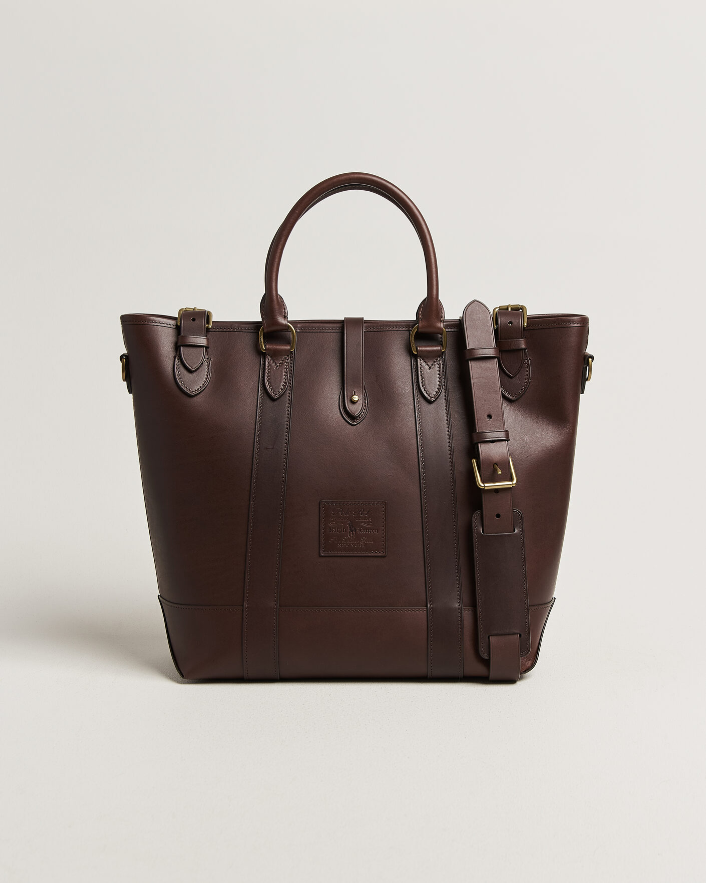 Mies | Laukut | Polo Ralph Lauren | Leather Tote Bag Burnished Brown