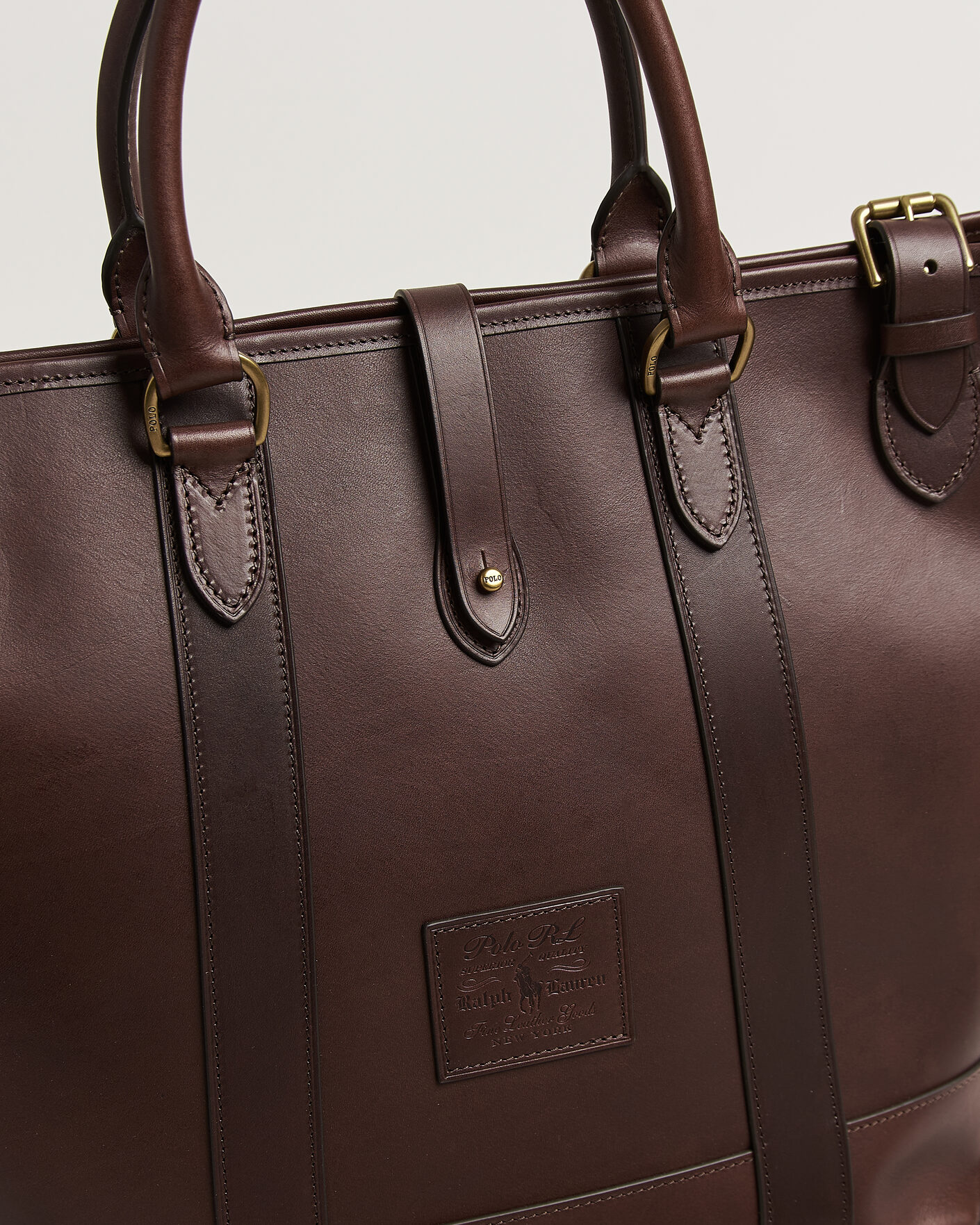 Mies | Laukut | Polo Ralph Lauren | Leather Tote Bag Burnished Brown