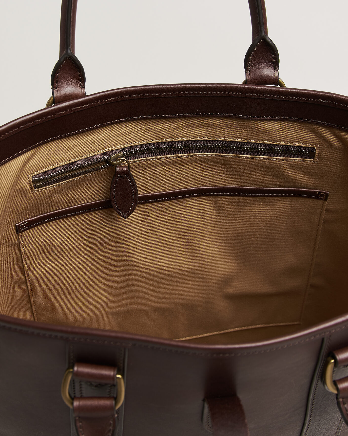 Mies | Laukut | Polo Ralph Lauren | Leather Tote Bag Burnished Brown