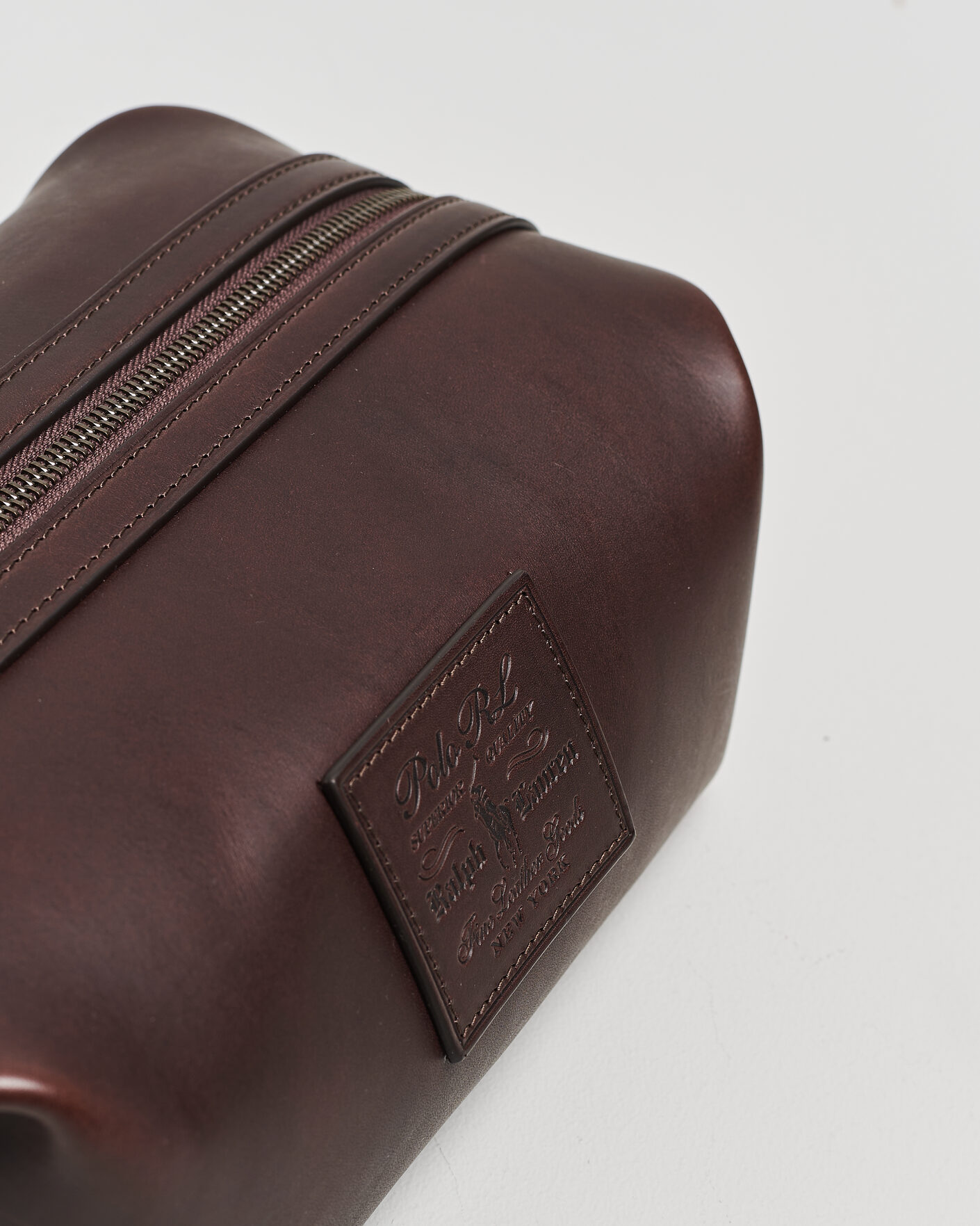 Mies | Laukut | Polo Ralph Lauren | Leather Washbag Burnished Brown
