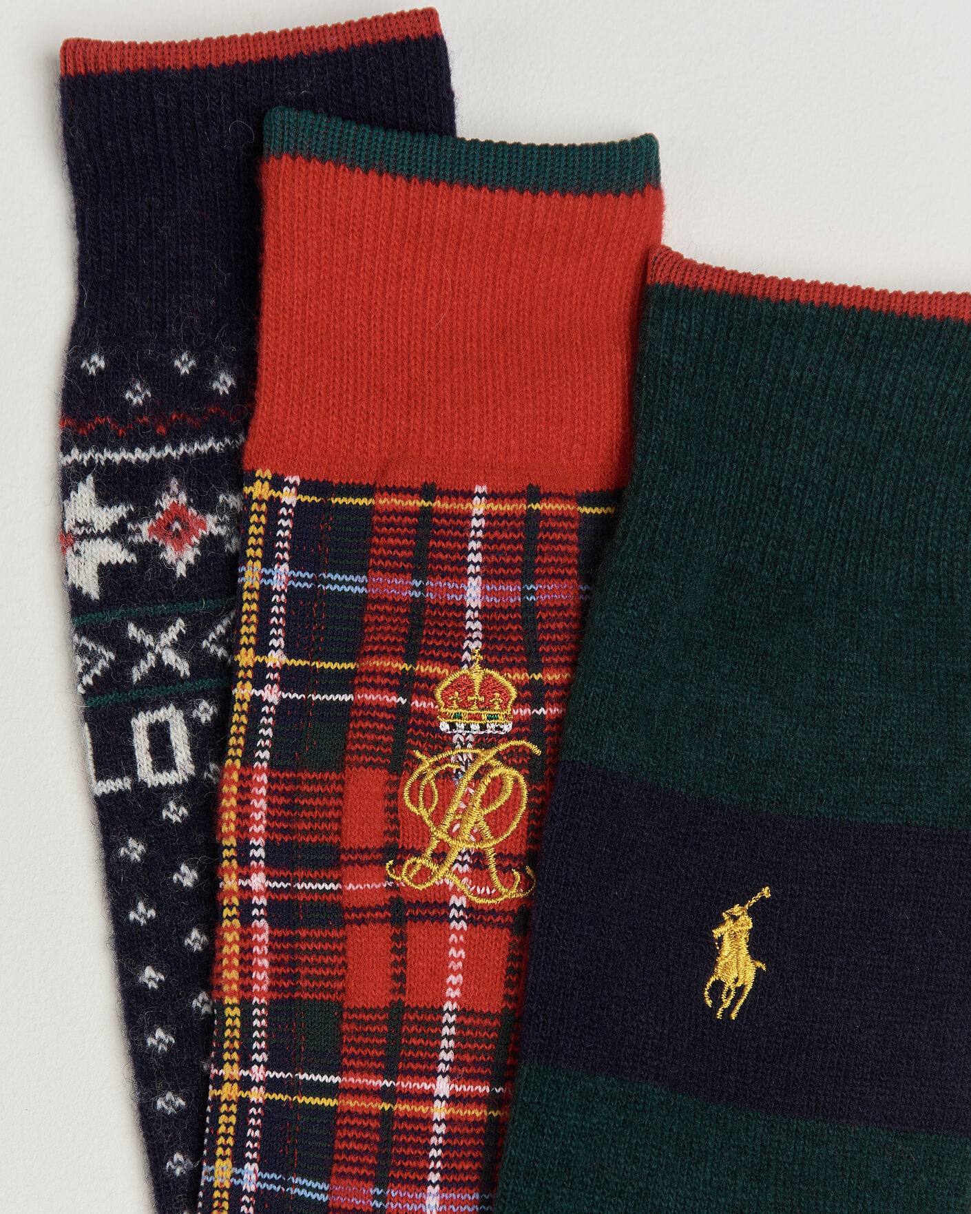 Mies | Alusvaatteet | Polo Ralph Lauren | 3-Pack Lambswool Sock Hunter Multi