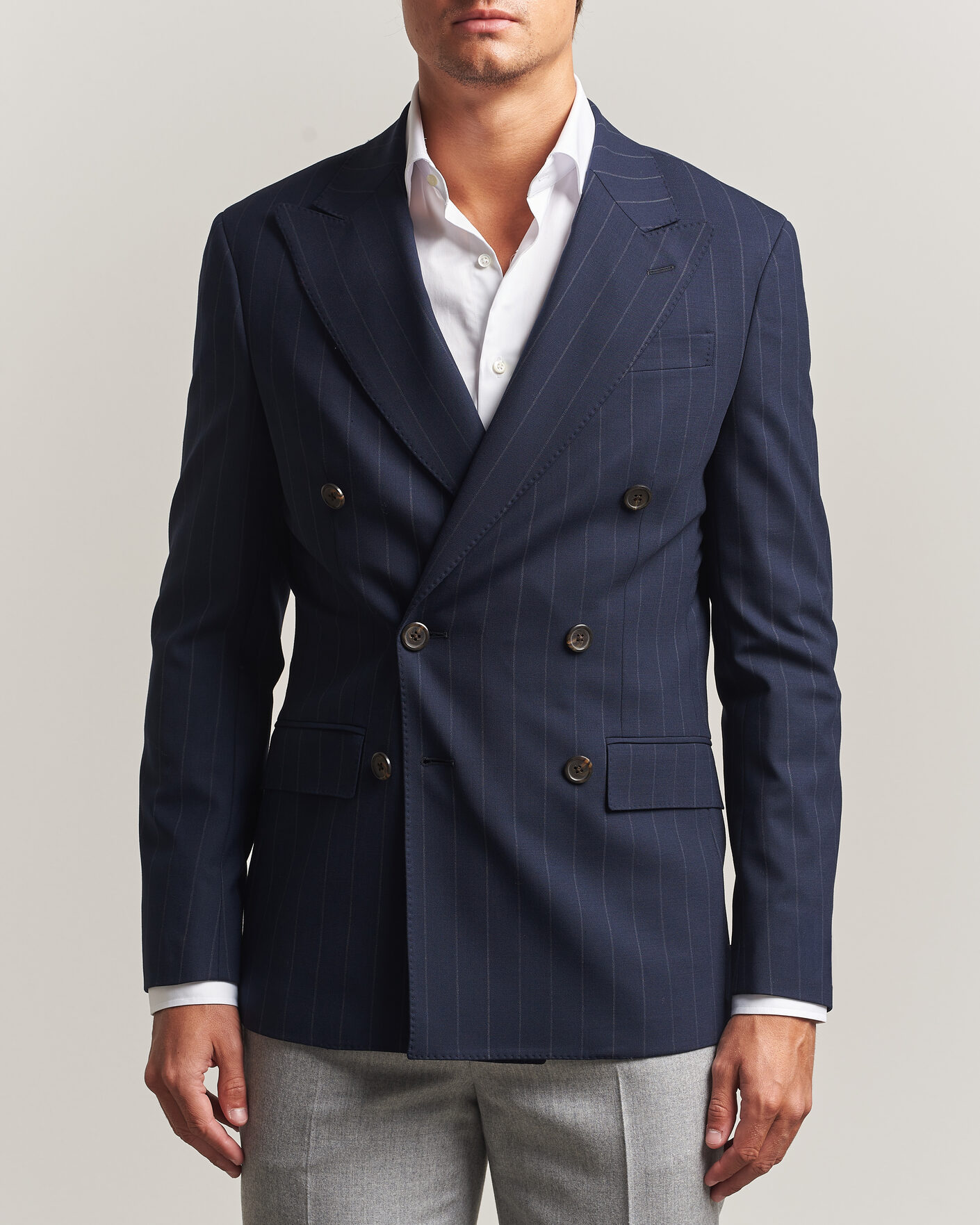Mies | Pikkutakit | Polo Ralph Lauren | Double Breasted Rope Stripe Sportcoat Navy/Grey