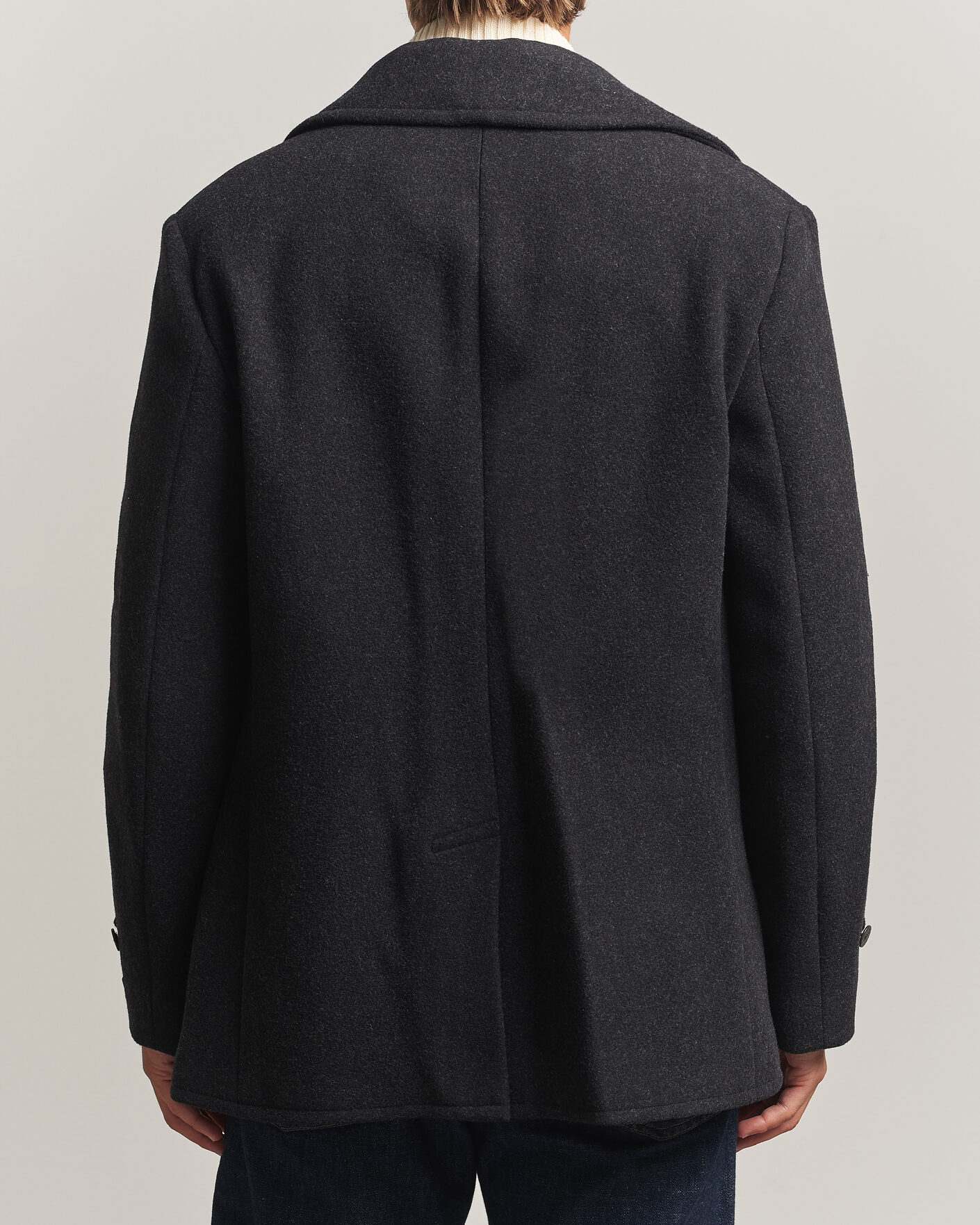 Mies | Takit | Polo Ralph Lauren | Lightweight Melton Peacoat Charcoal