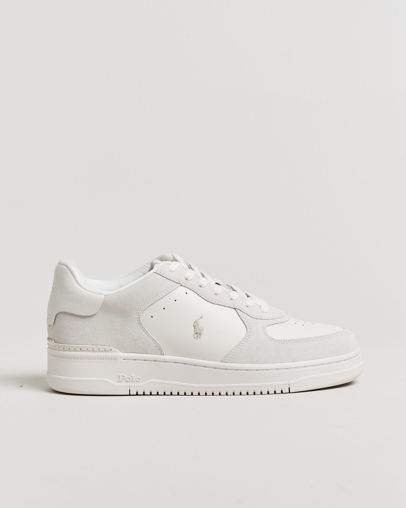 Mies | Tennarit | Polo Ralph Lauren | Masters Court Suede/Leather Sneakers Deckwash White