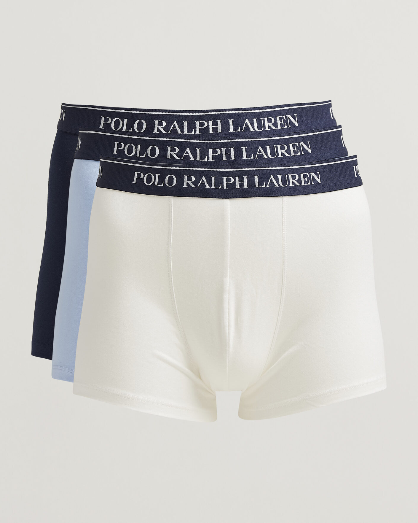 Mies | Alusvaatteet | Polo Ralph Lauren | 3-Pack Trunks White/Blue/Navy