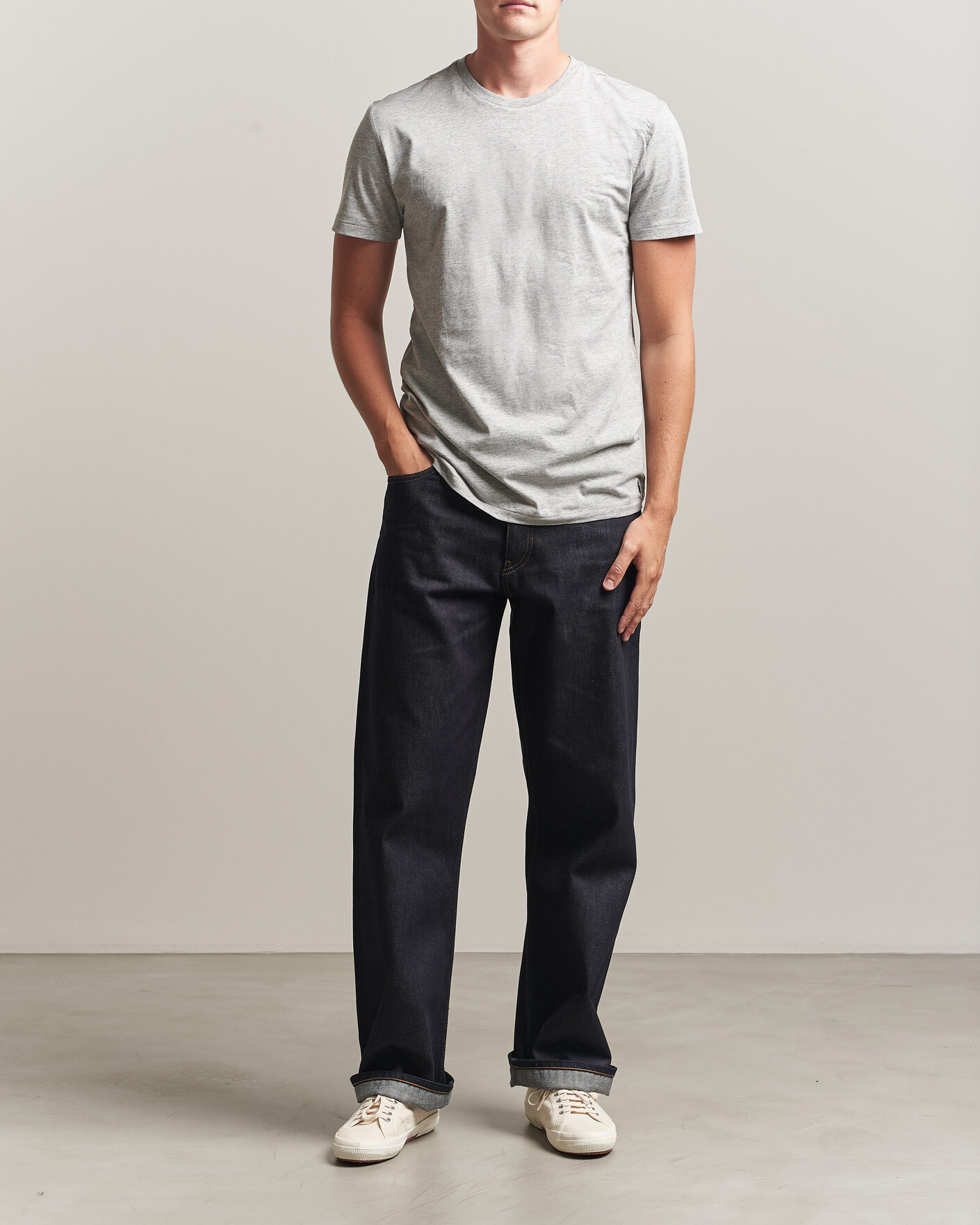 Mies | T-paidat | Polo Ralph Lauren | 3-Pack Crew Neck T-Shirt Grey/Navy/Blue