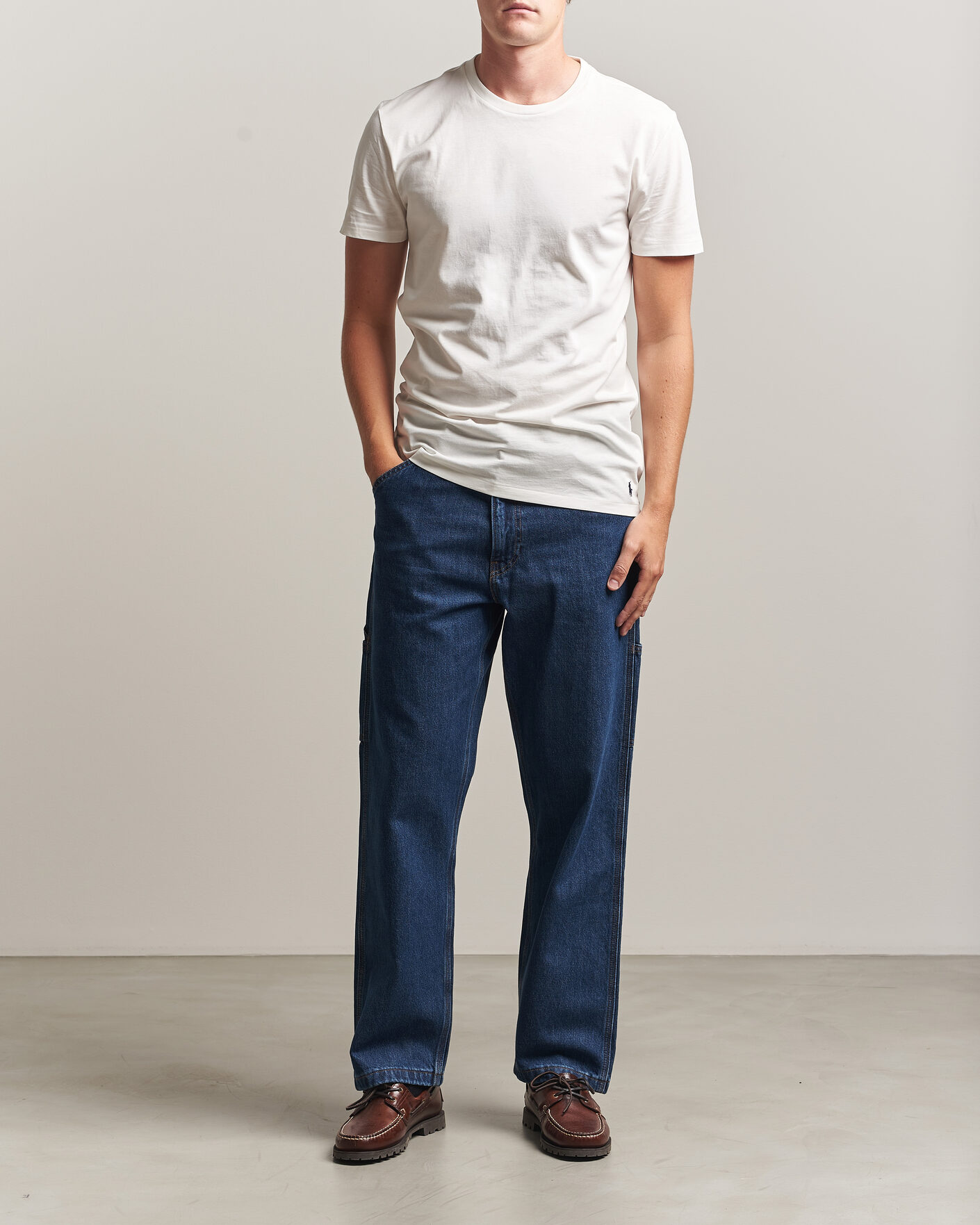 Mies | T-paidat | Polo Ralph Lauren | 3-Pack Crew Neck T-Shirt White/Blue/Light Blue