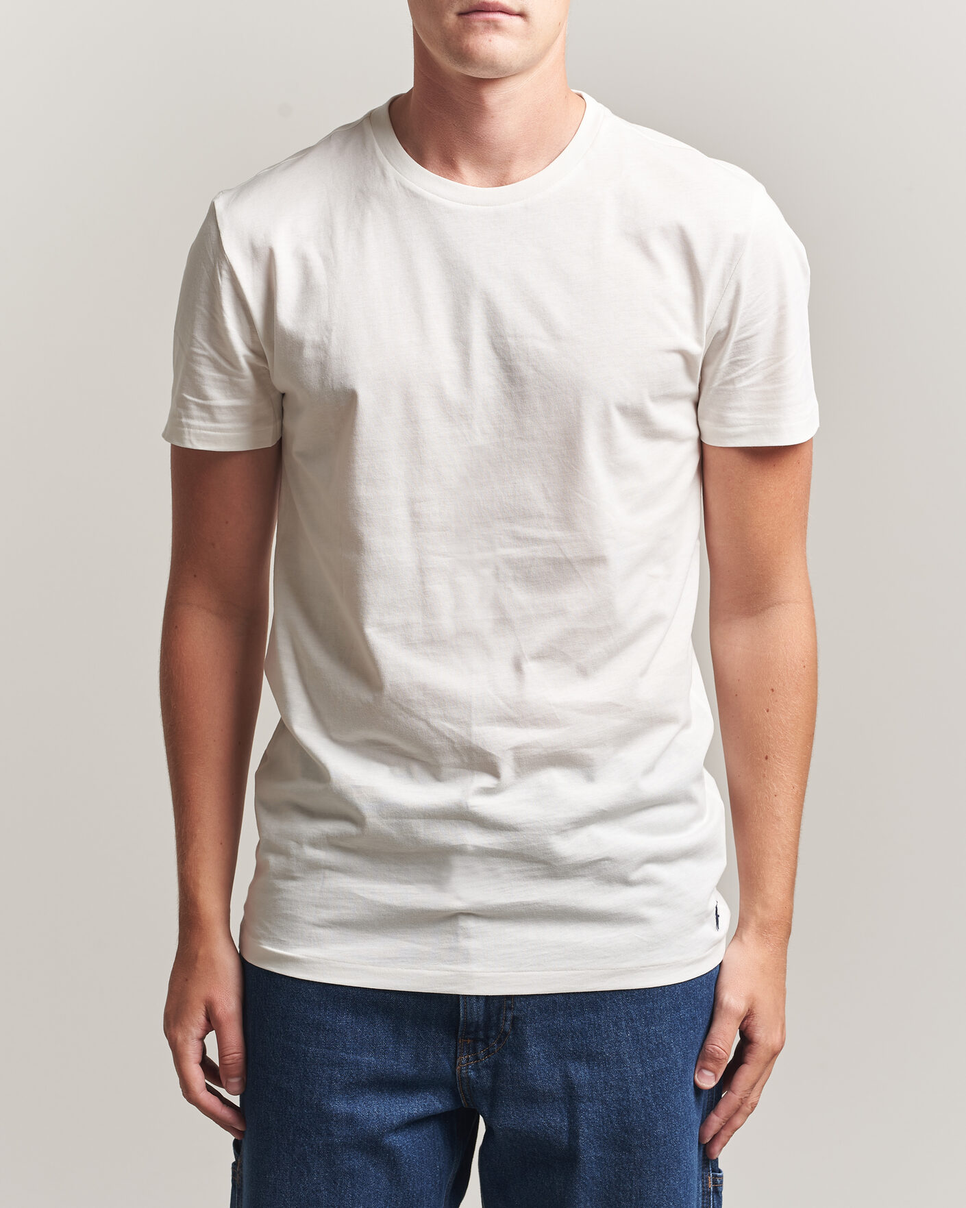 Mies | T-paidat | Polo Ralph Lauren | 3-Pack Crew Neck T-Shirt White/Blue/Light Blue