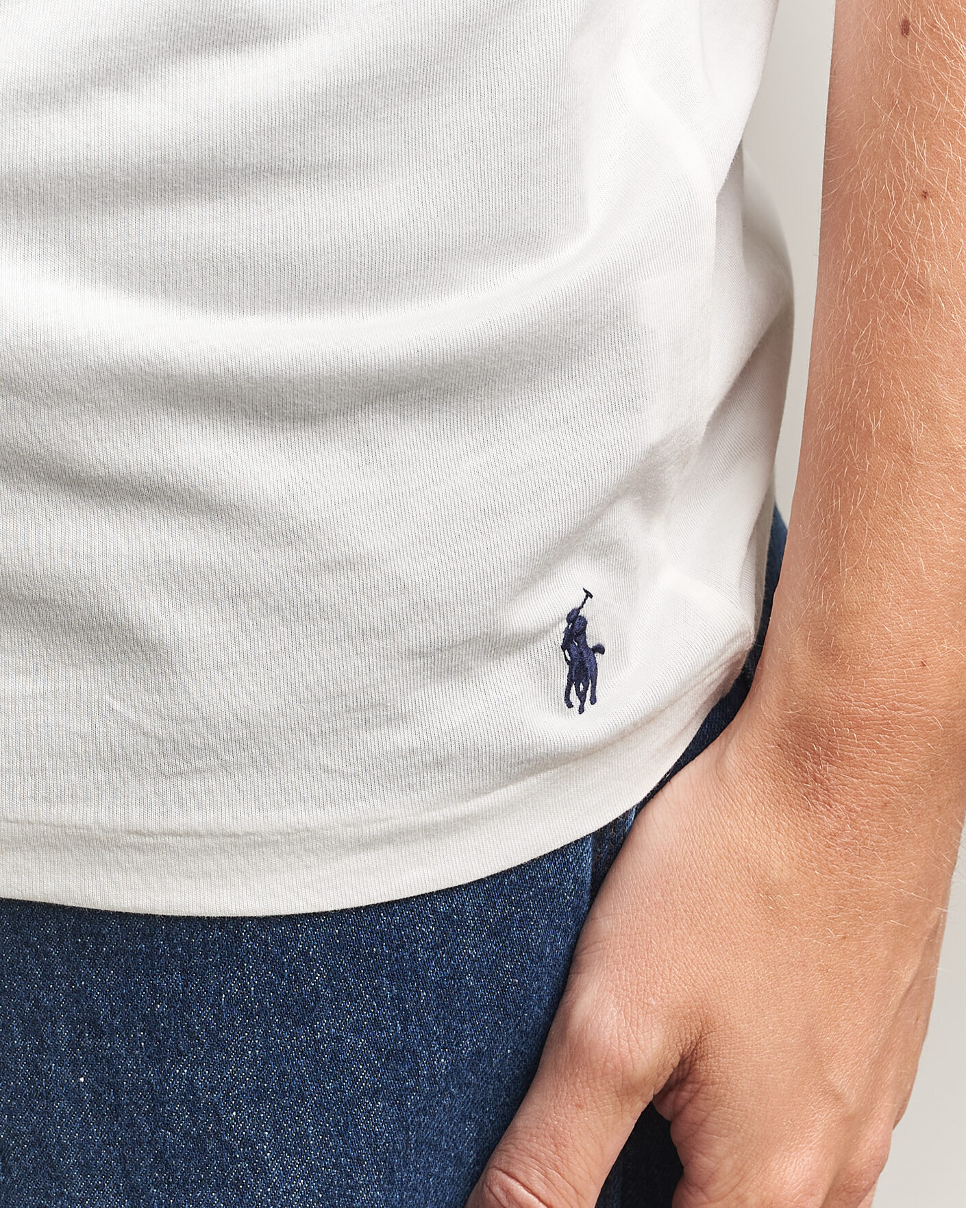 Mies | T-paidat | Polo Ralph Lauren | 3-Pack Crew Neck T-Shirt White/Blue/Light Blue