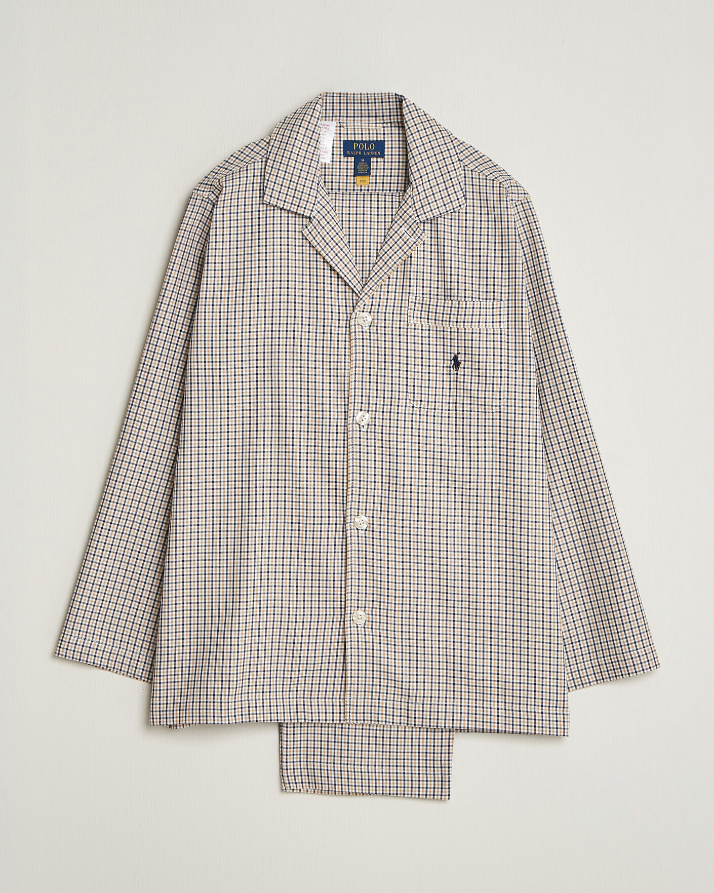Mies | Yöpuvut ja kylpytakit | Polo Ralph Lauren | Pyjamas Set Khaki White Multi