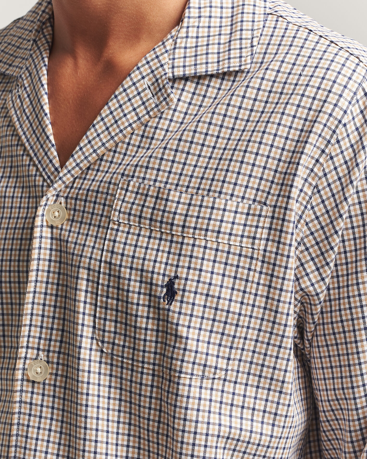 Mies | Yöpuvut ja kylpytakit | Polo Ralph Lauren | Pyjamas Set Khaki White Multi