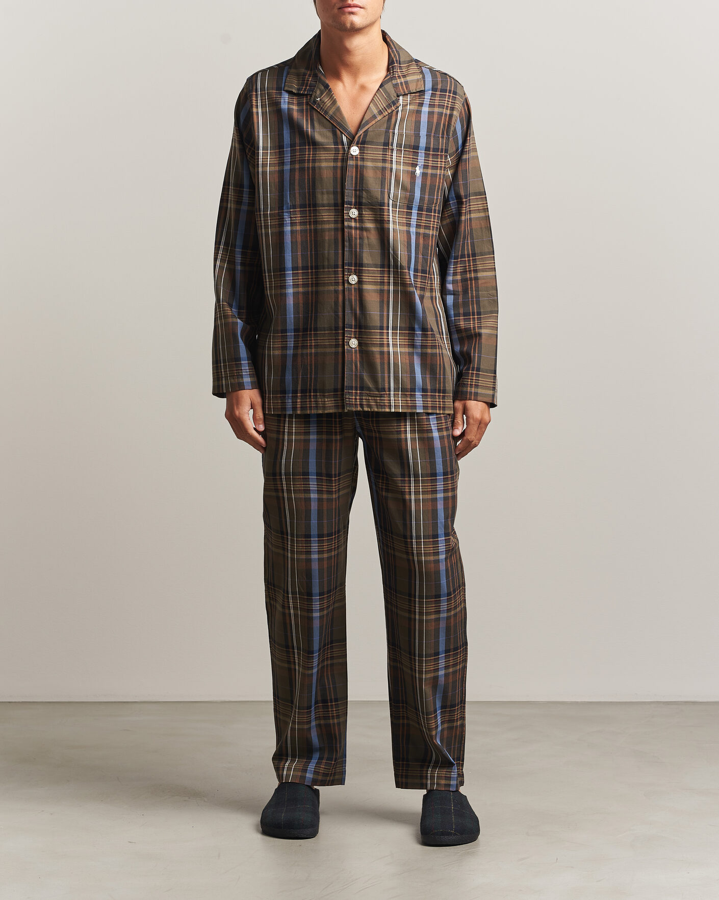 Mies | Yöpuvut ja kylpytakit | Polo Ralph Lauren | Pyjamas Set Olive Brown Multi