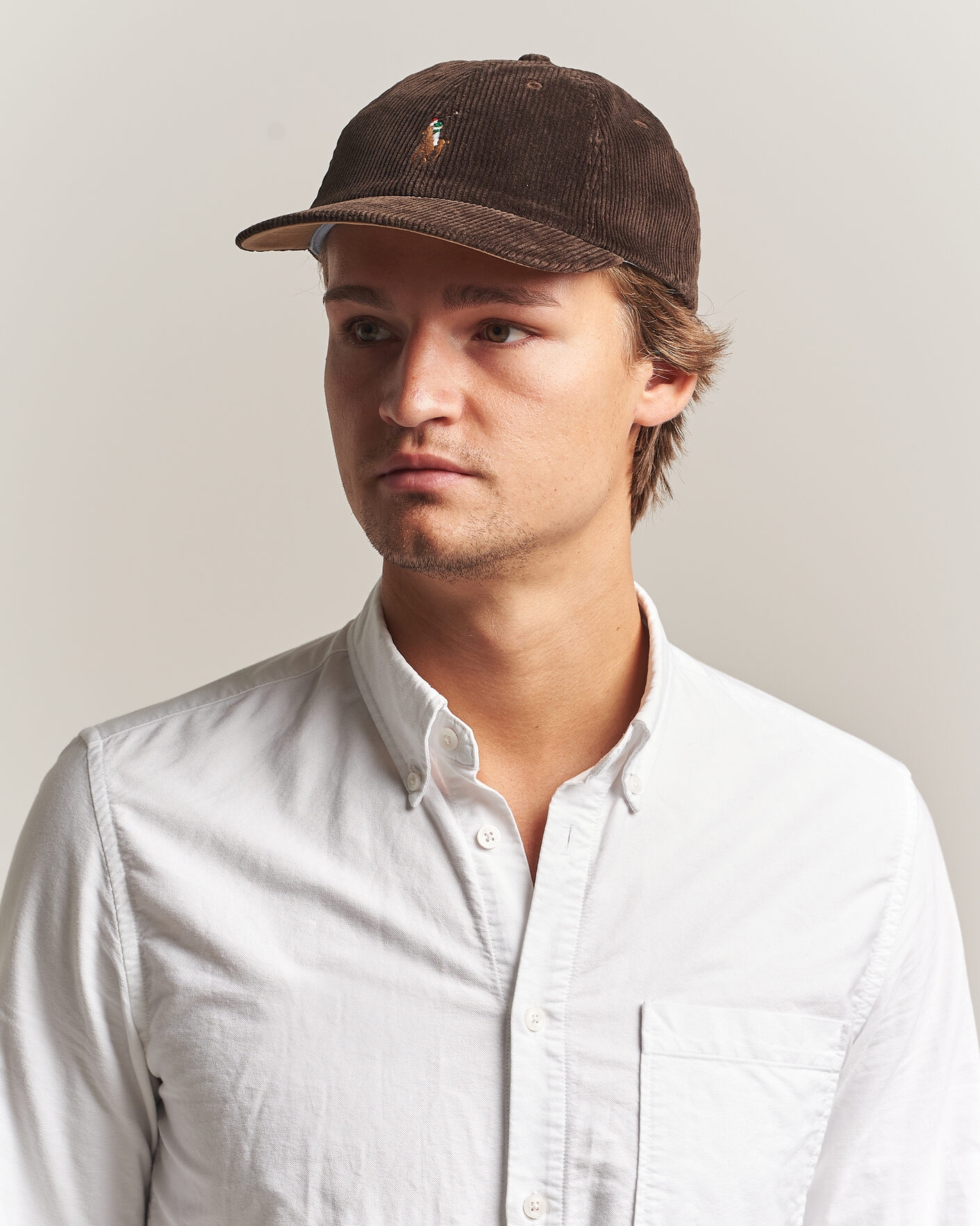 Mies | Päähineet | Polo Ralph Lauren | Corduroy Cap Dark Beech