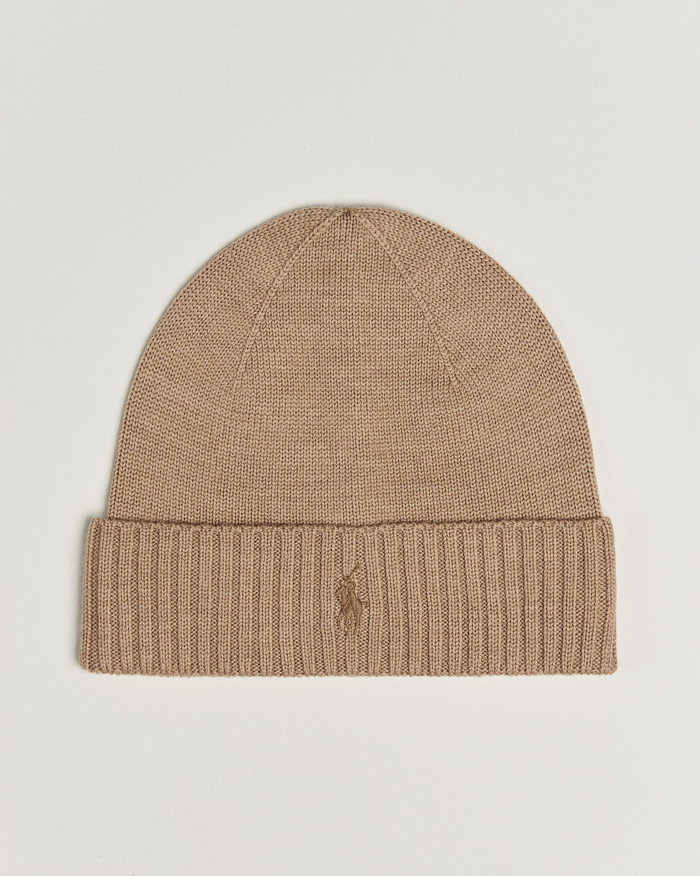 Mies | Pipot | Polo Ralph Lauren | Merino Beanie Camel Melange