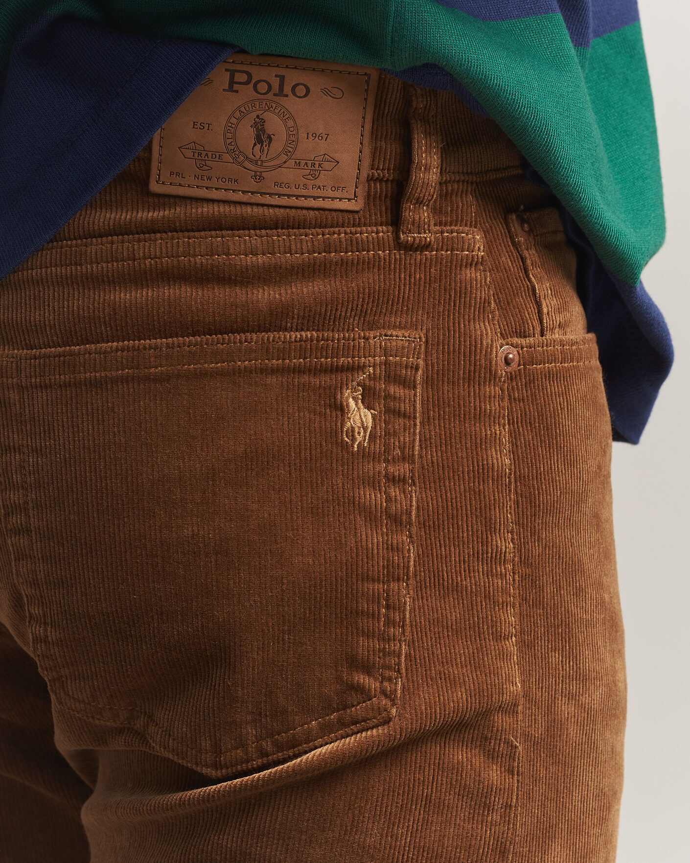 Mies | Housut | Polo Ralph Lauren | Stretch Corduroy Straight Fit Pants Sepia
