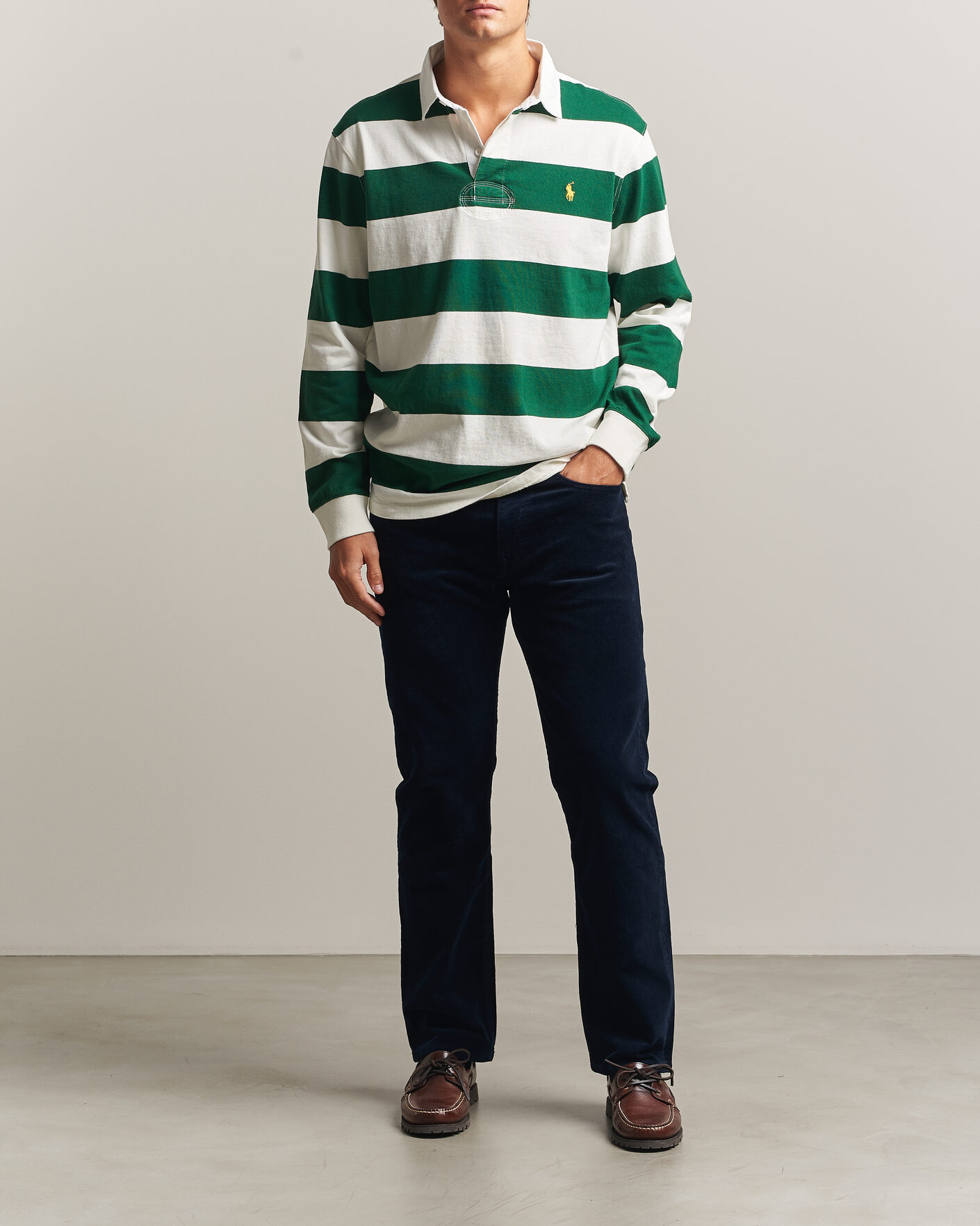 Mies | Housut | Polo Ralph Lauren | Stretch Corduroy Straight Fit Pants Aviator Navy