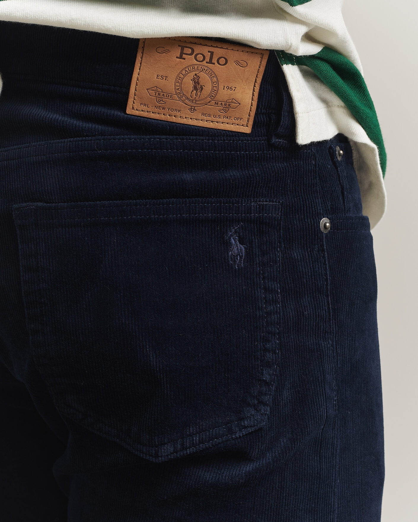 Mies | Housut | Polo Ralph Lauren | Stretch Corduroy Straight Fit Pants Aviator Navy