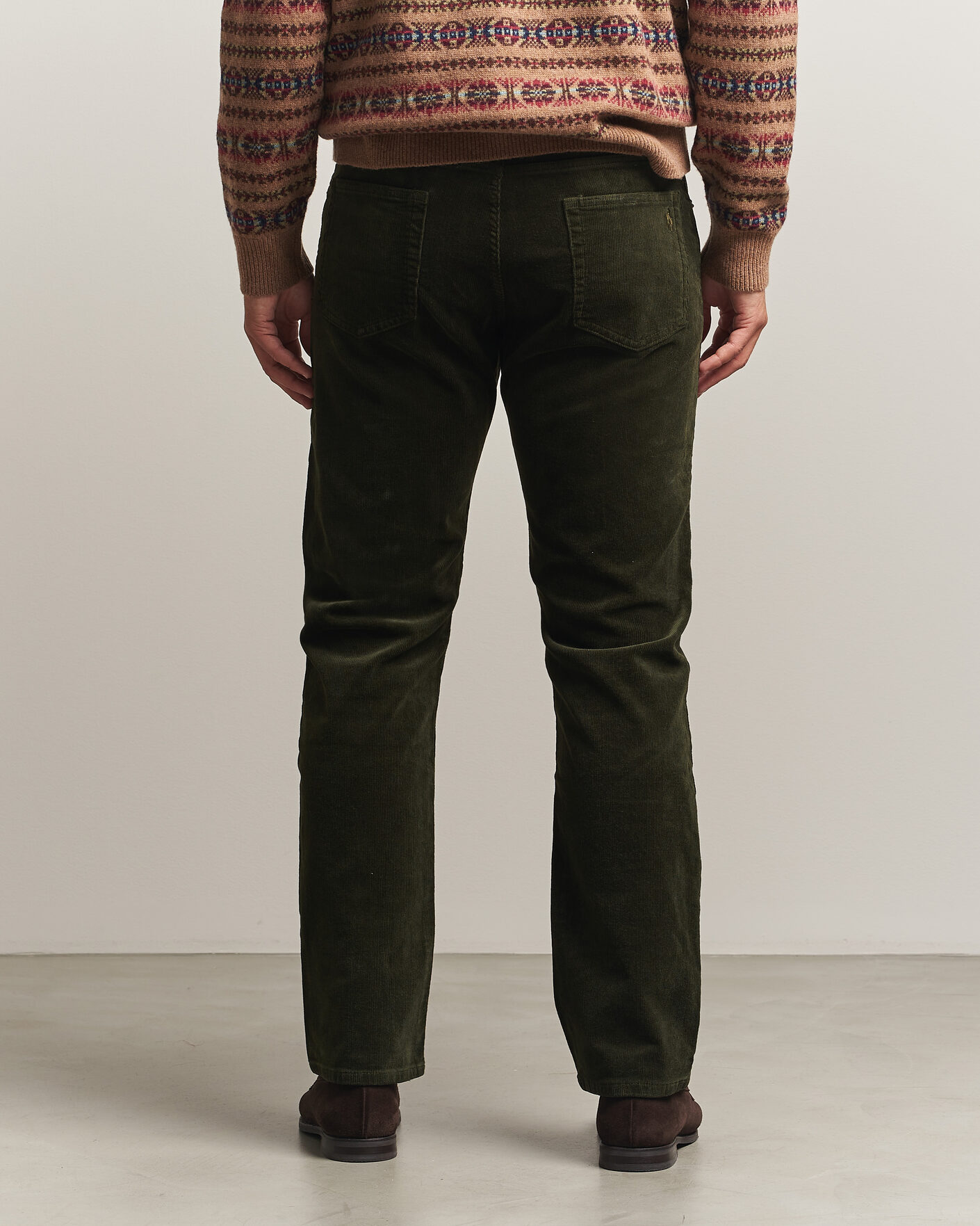 Mies | Housut | Polo Ralph Lauren | Stretch Corduroy Straight Fit Pants Estate Olive
