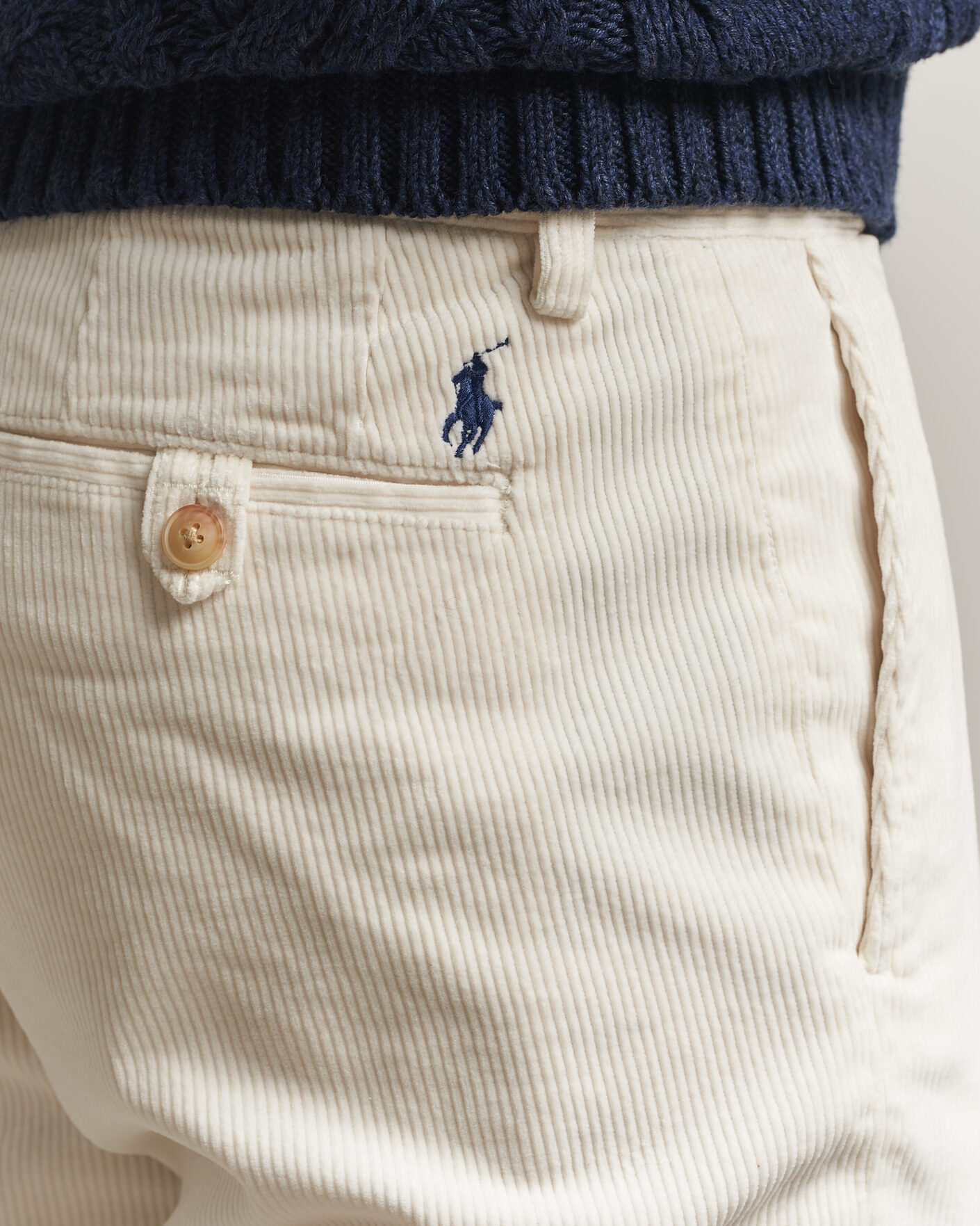 Mies | Housut | Polo Ralph Lauren | Bedford Corduroy 5-Pocket Pants Warm White