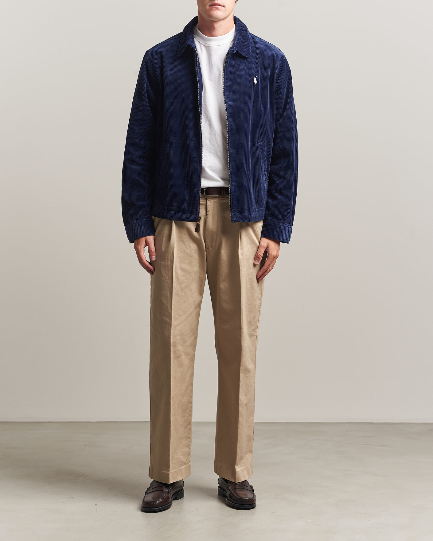 Mies | Takit | Polo Ralph Lauren | Lined Corduroy Windbreaker Newport Navy
