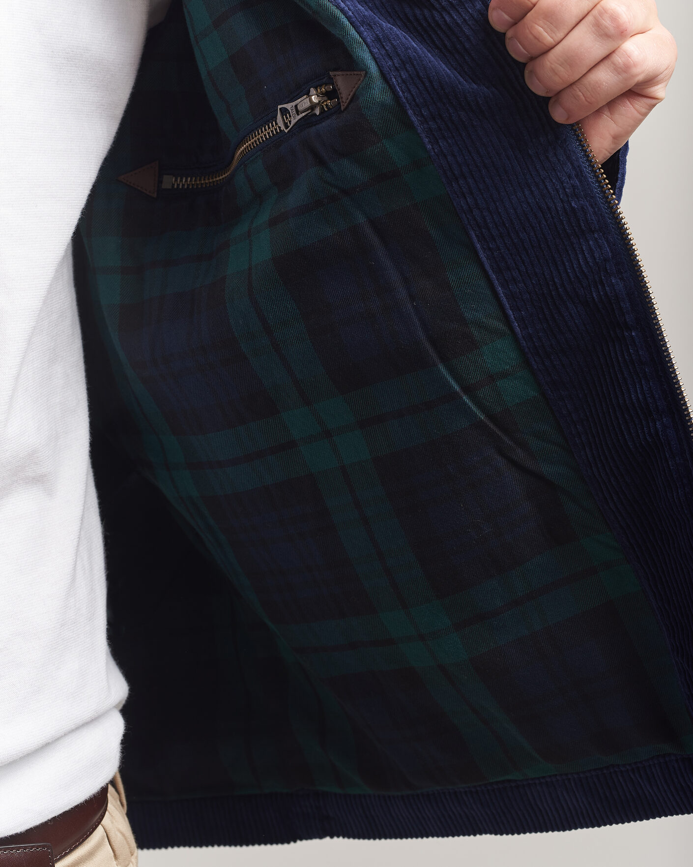 Mies | Takit | Polo Ralph Lauren | Lined Corduroy Windbreaker Newport Navy