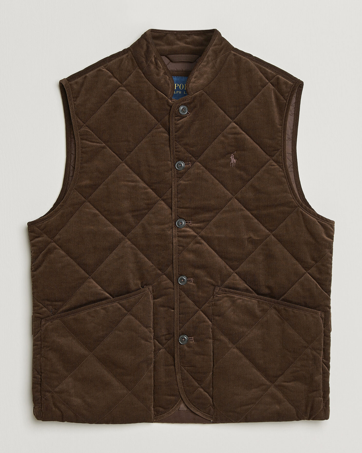 Mies | Ulkoliivit | Polo Ralph Lauren | Quilted Corduroy Vest Cooper Brown