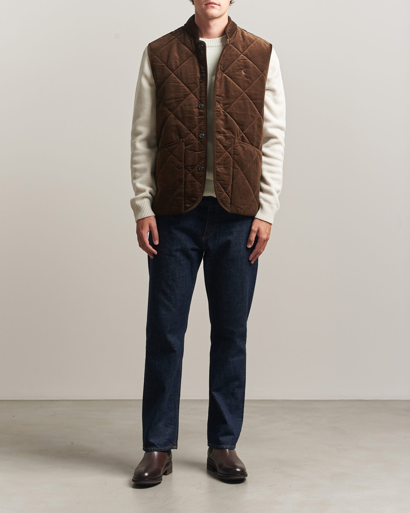 Mies | Ulkoliivit | Polo Ralph Lauren | Quilted Corduroy Vest Cooper Brown