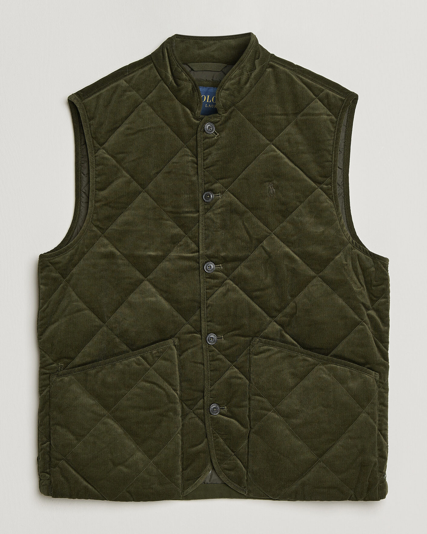 Mies | Ulkoliivit | Polo Ralph Lauren | Quilted Corduroy Vest Company Olive