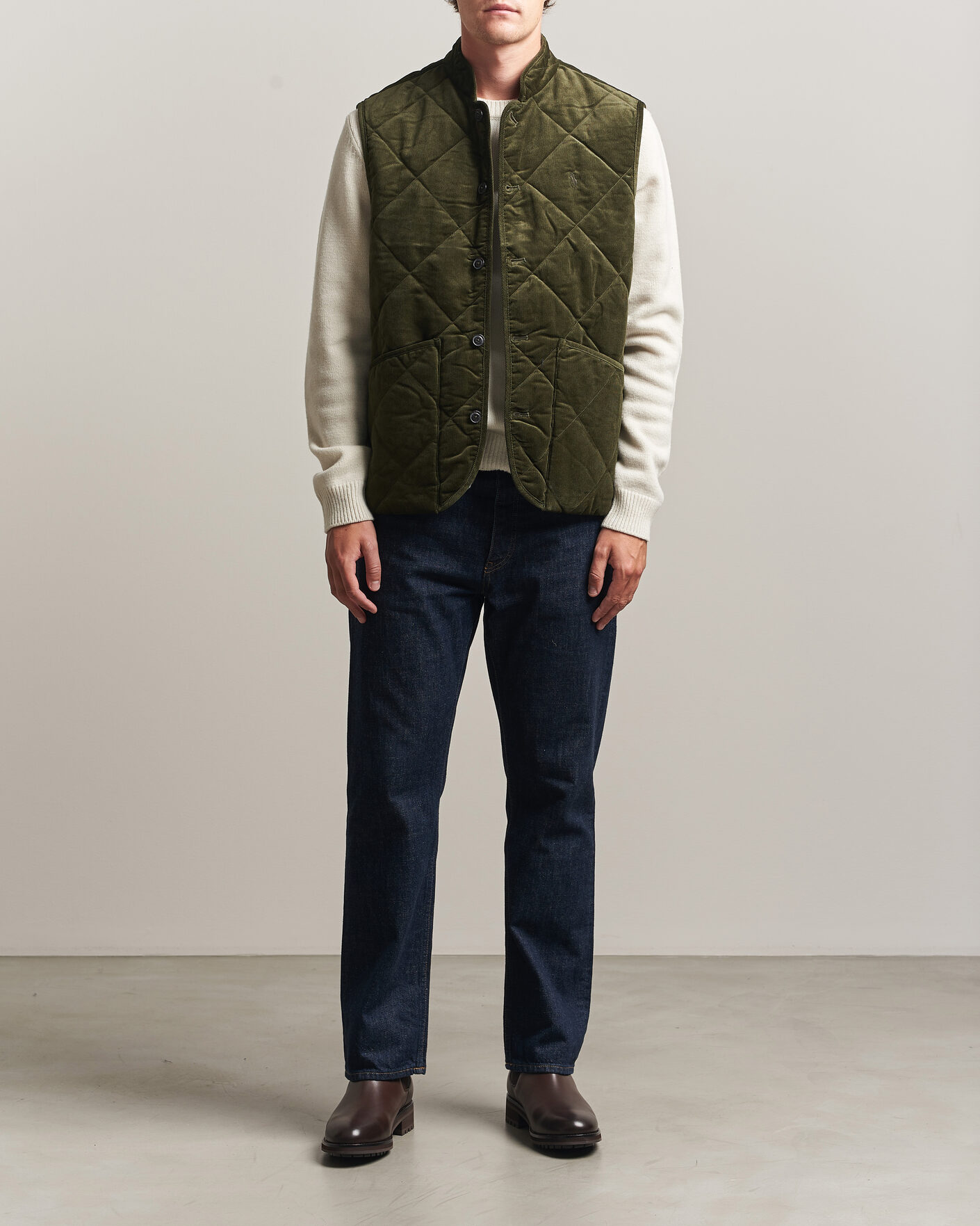 Mies | Ulkoliivit | Polo Ralph Lauren | Quilted Corduroy Vest Company Olive