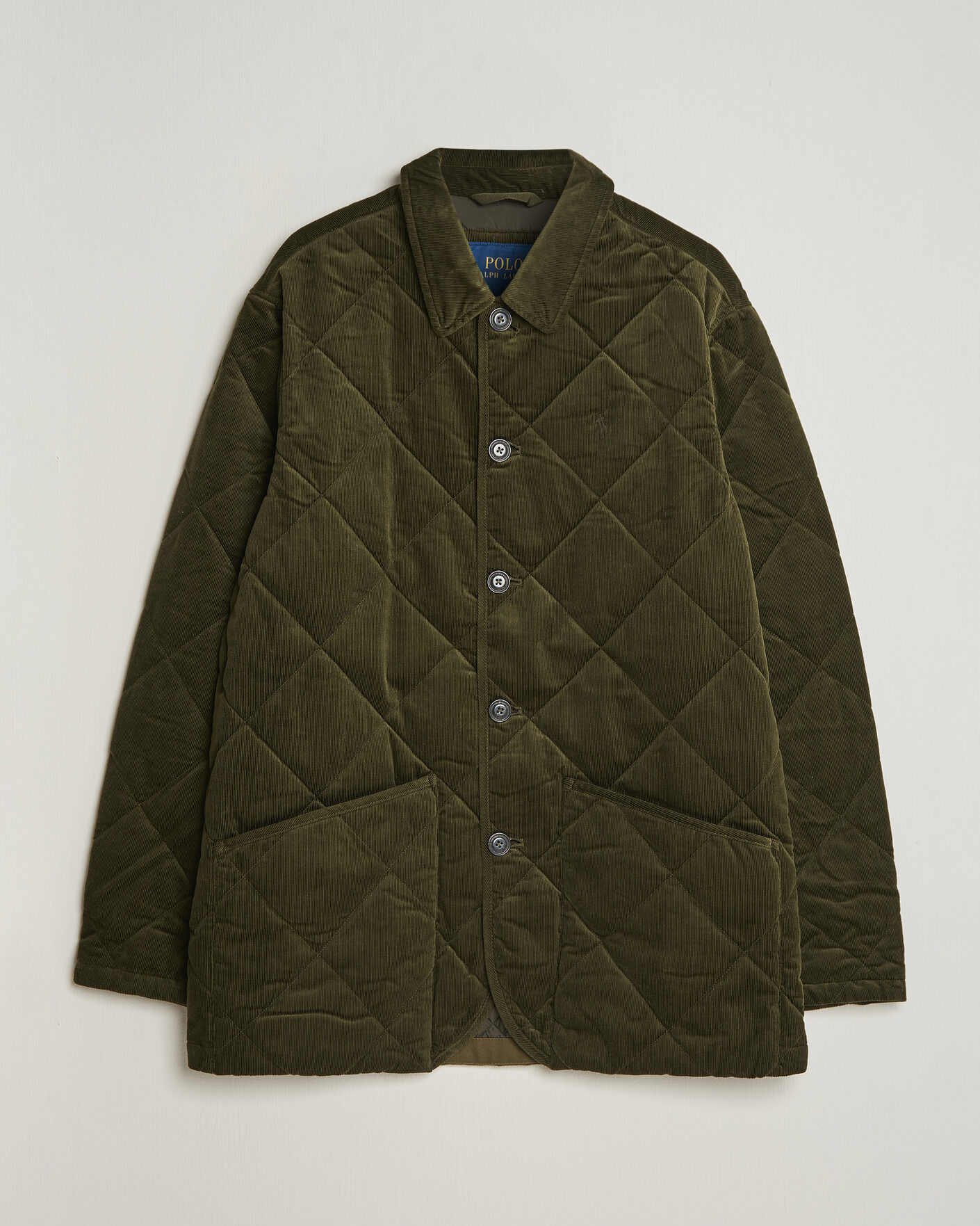Mies | Takit | Polo Ralph Lauren | Quilted Corduroy Car Coat Company Olive