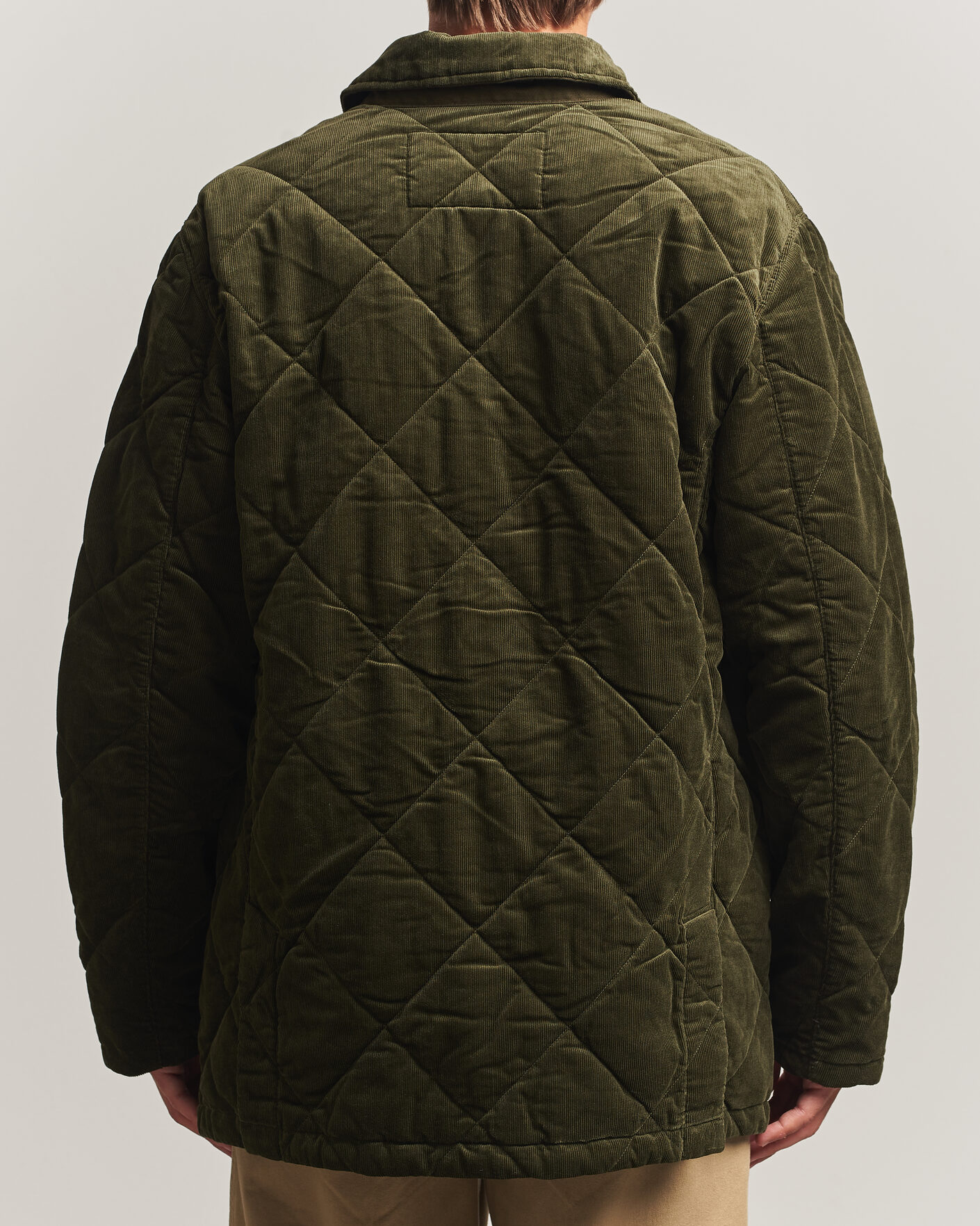 Mies | Takit | Polo Ralph Lauren | Quilted Corduroy Car Coat Company Olive