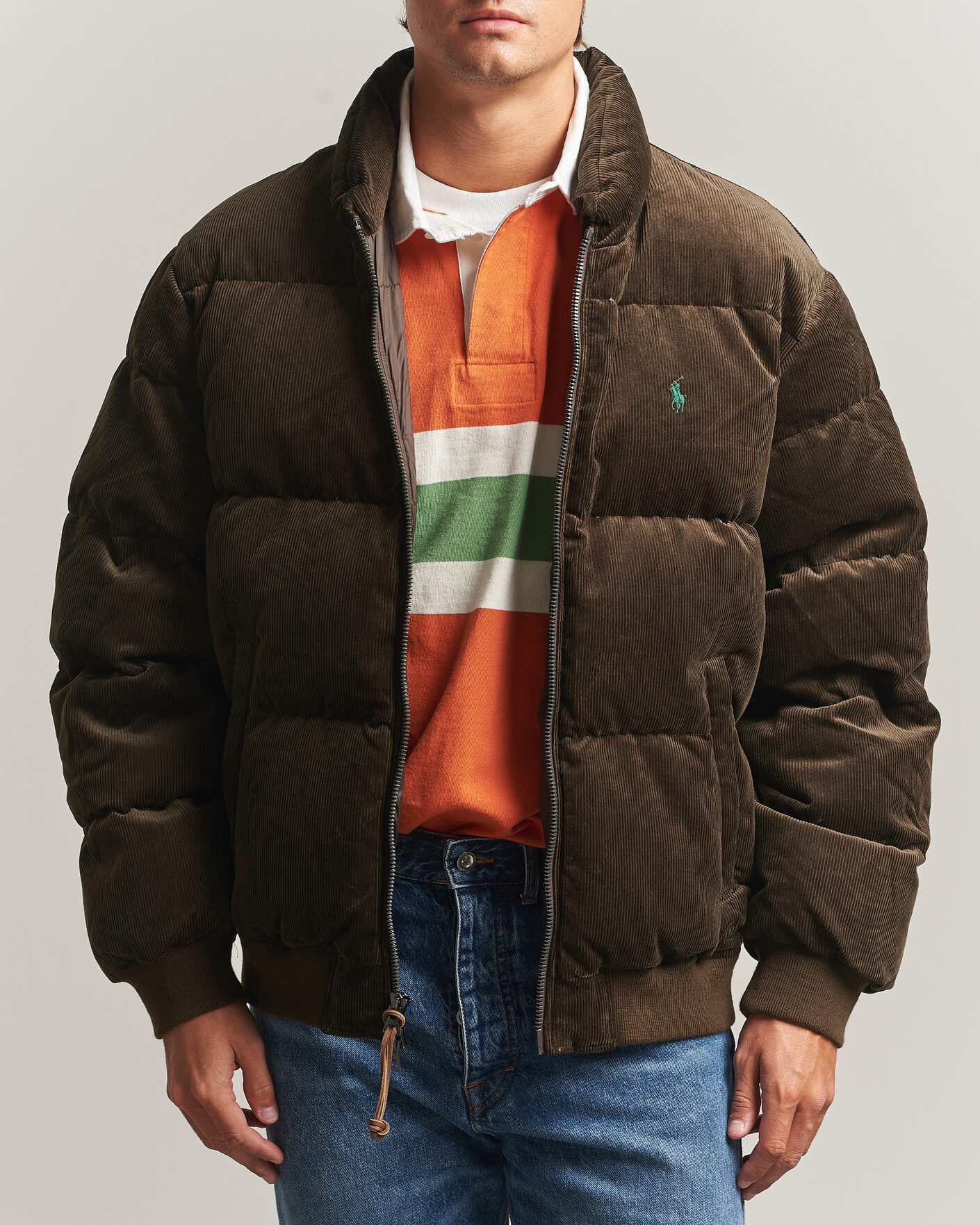 Mies | Takit | Polo Ralph Lauren | Corduroy Puffer Jacket Dark Beech