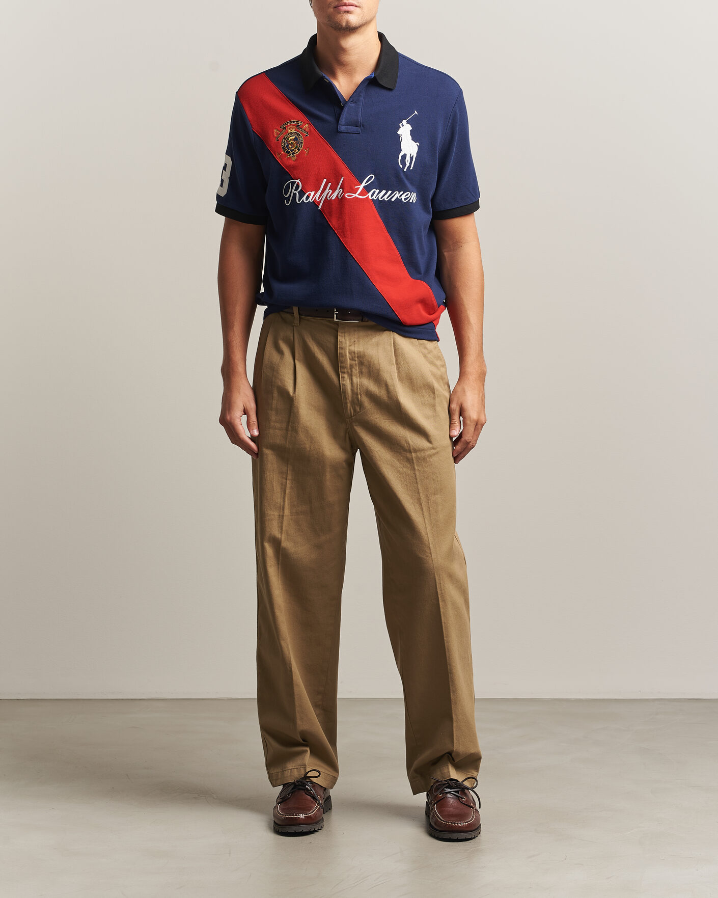 Mies | Pikeet | Polo Ralph Lauren | Classic Fit Diagonal Stripe Polo Newport Navy