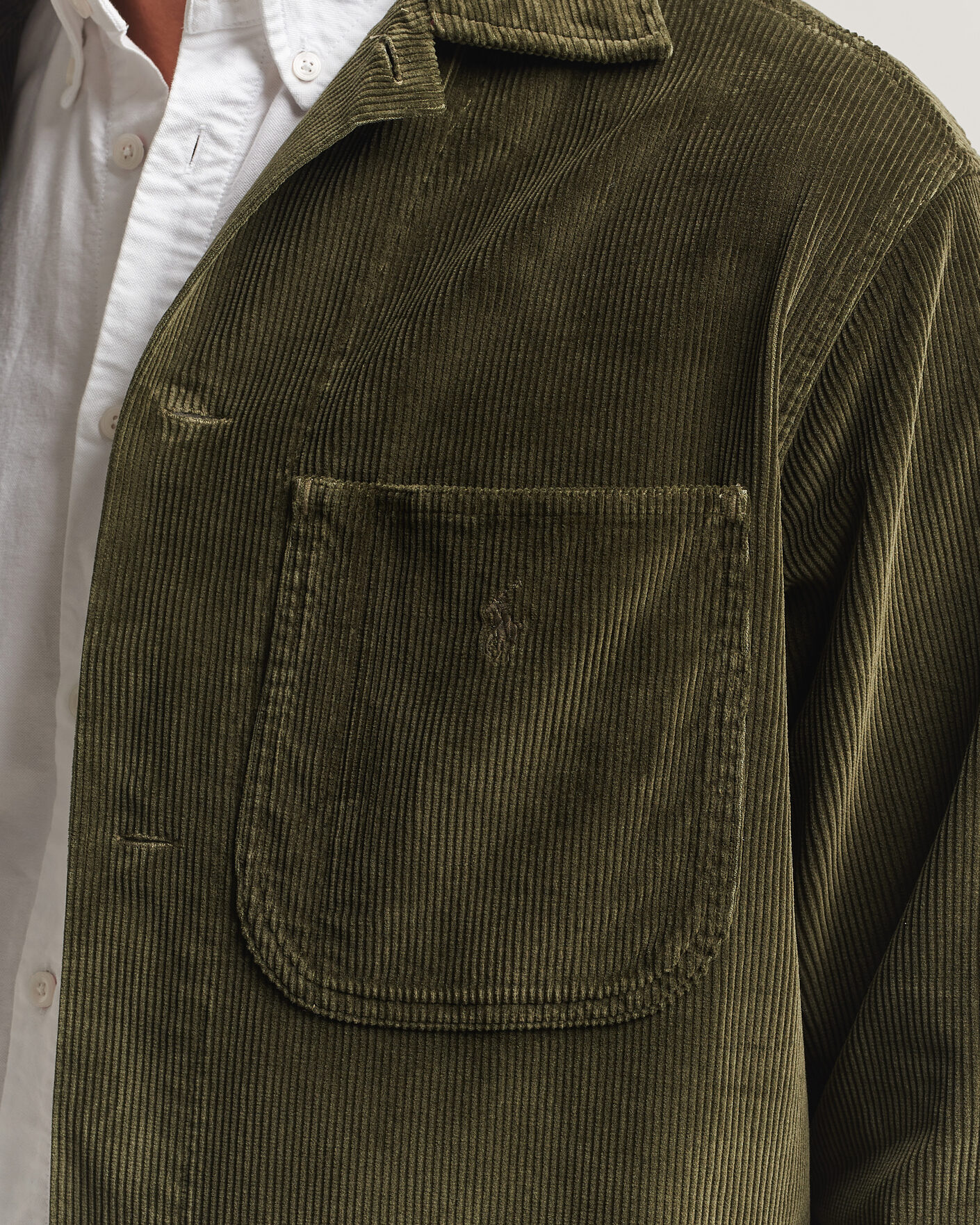 Mies | Kauluspaidat | Polo Ralph Lauren | Corduroy Overshirt Company Olive